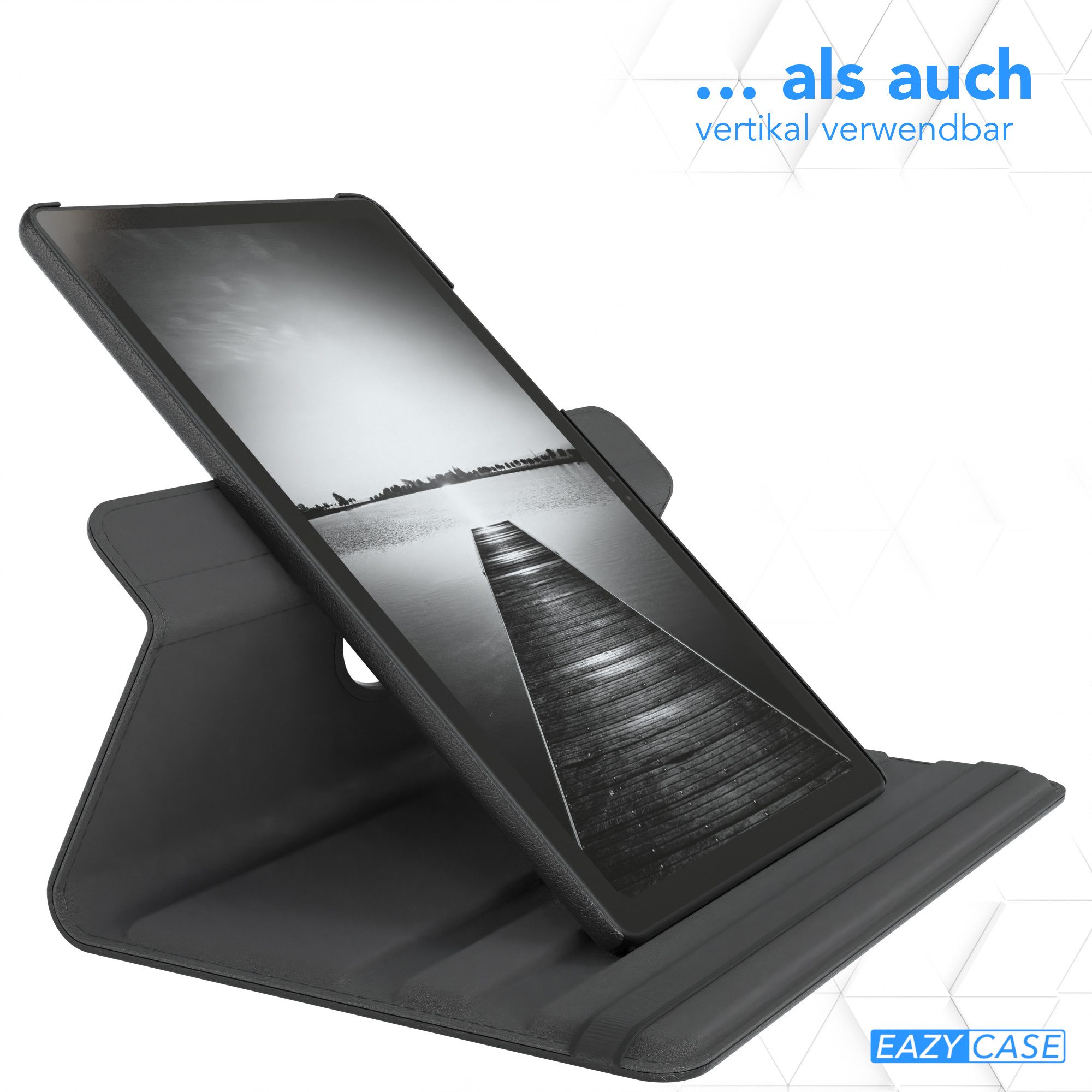 EAZY CASE Tablet-Hülle Rotation Case für Samsung Galaxy Tab A7 10,4 Zoll, Hülle 360° drehbar mit Standfunktion Etui Anti-Kratz Tasche Schwarz – Bild 5 von 5