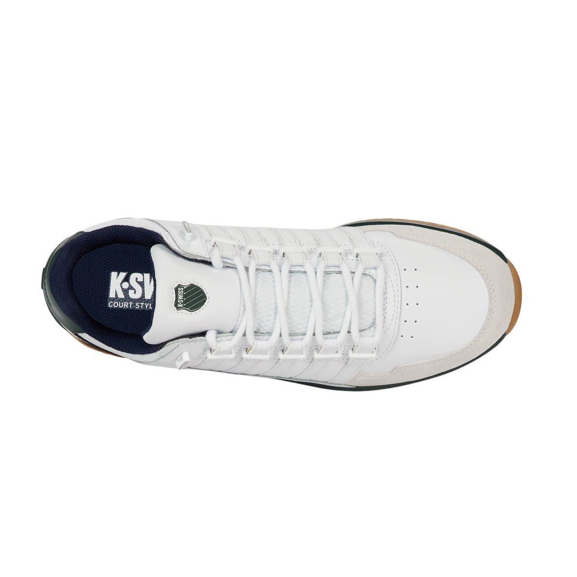 K-Swiss Rinzler GT (Leder, angenehmes Tragegefühl) weiss/grün Herren Sneake günstig online kaufen