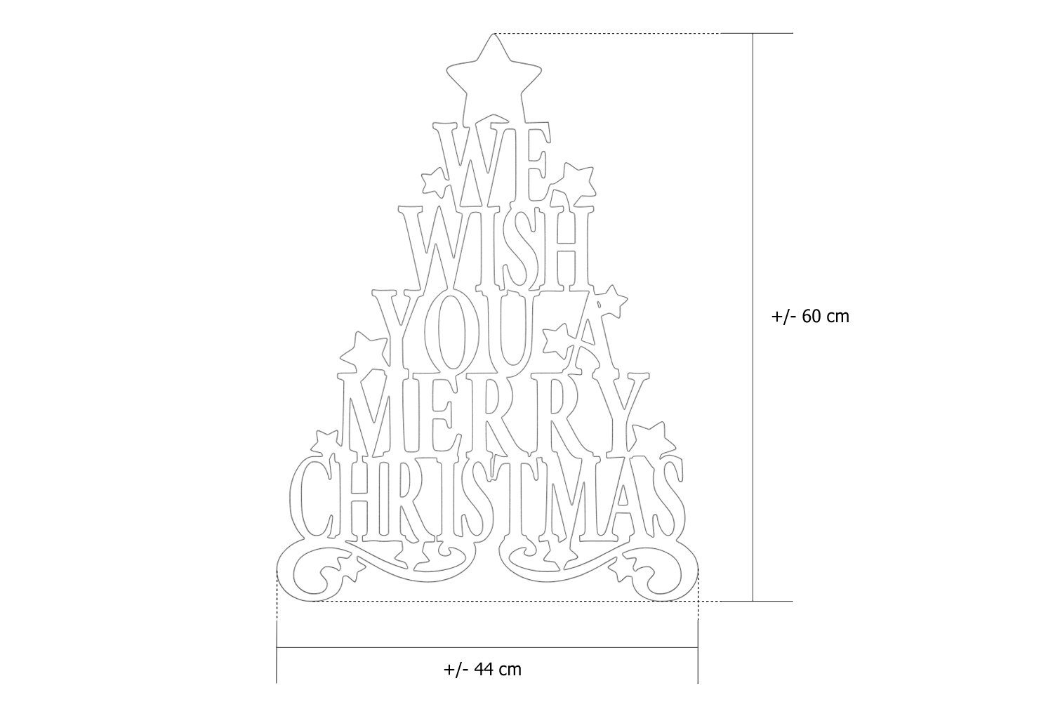 Edelrost Christbaum Edelrost Weihnachtsfigur tuning-art WD03-E Metallschild Weihnachtliches Weihnachtsdeko Stahl