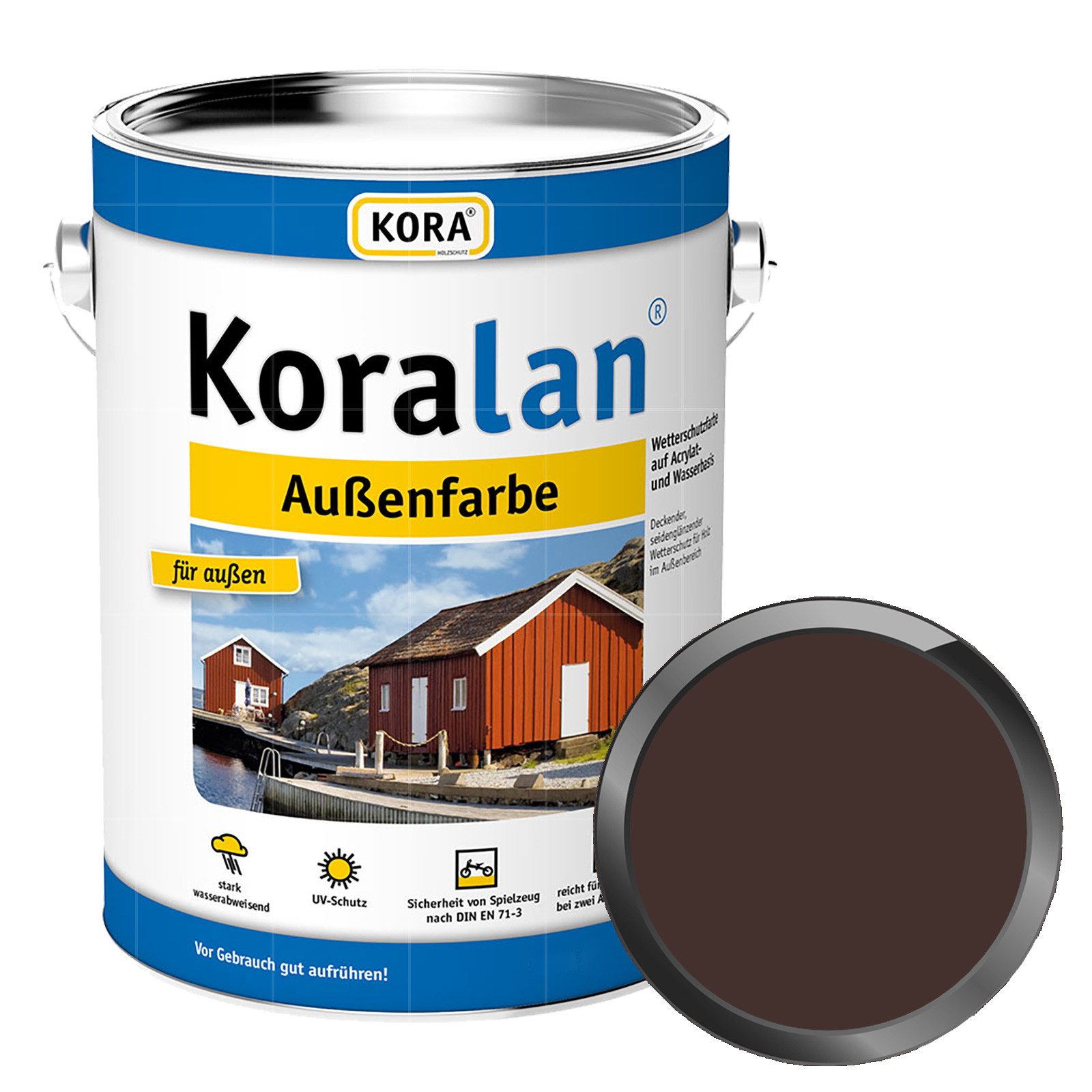 KORA Wetterschutzfarbe Koralan Aussenfarbe - 0.75 Ltr