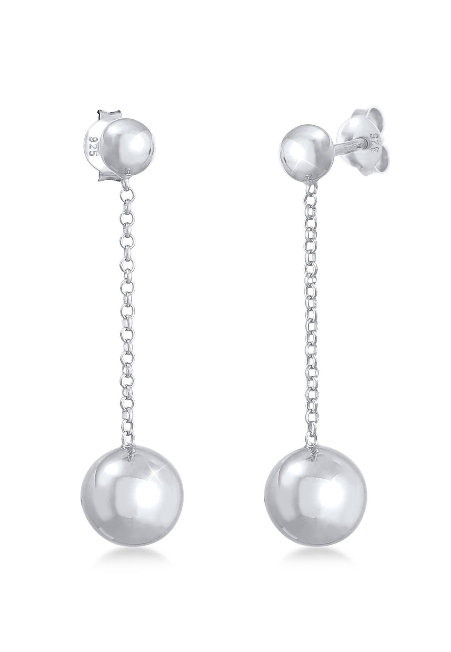 Paar Ohrhänger Ohrhänger Basic Trend Kugeln 925 Silber