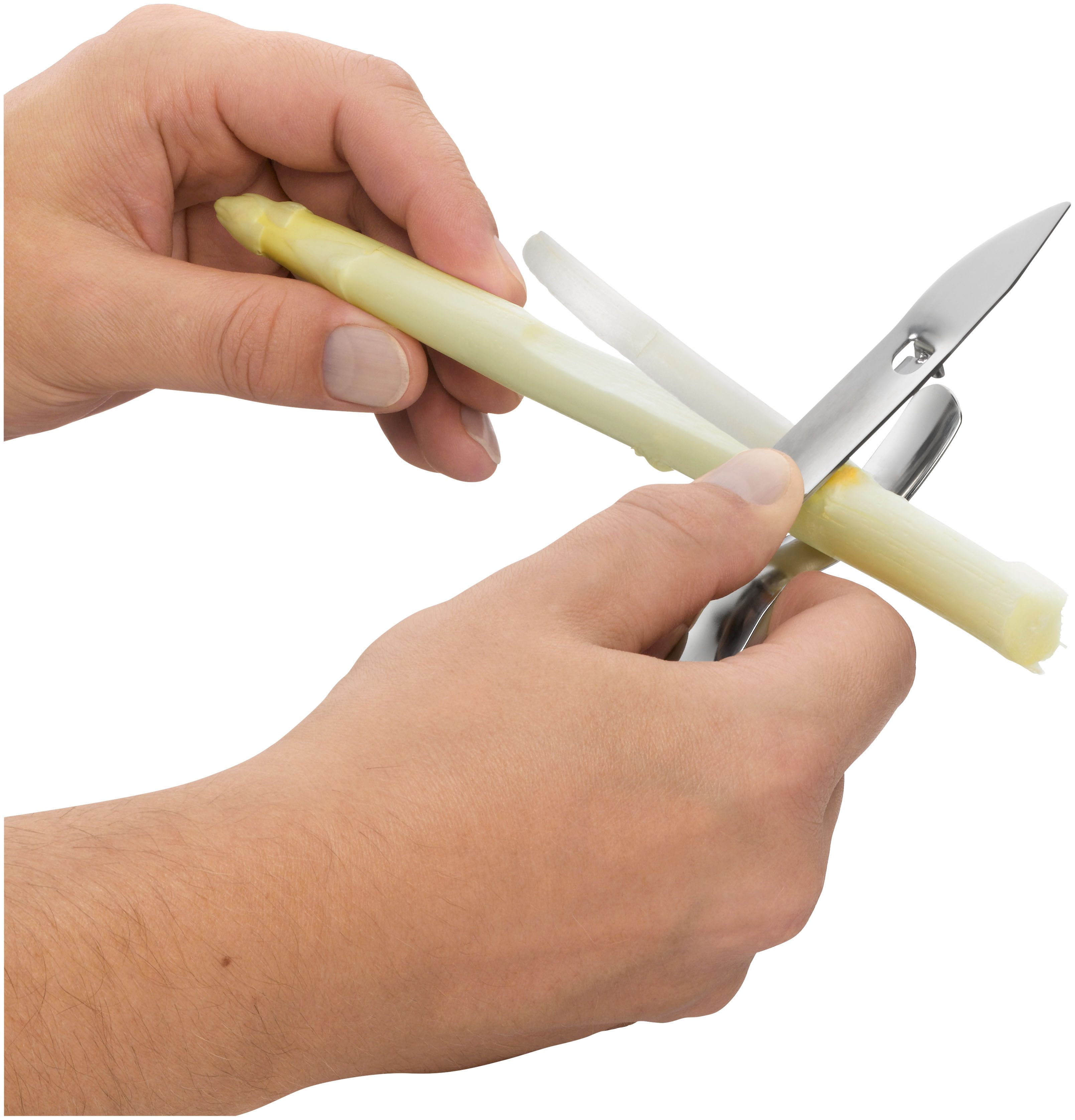 WMF Sparschäler Gourmet, (1-tlg), bewegliche Klinge, scharfe Klingenspitze, Cromargan Edelstahl rostfrei