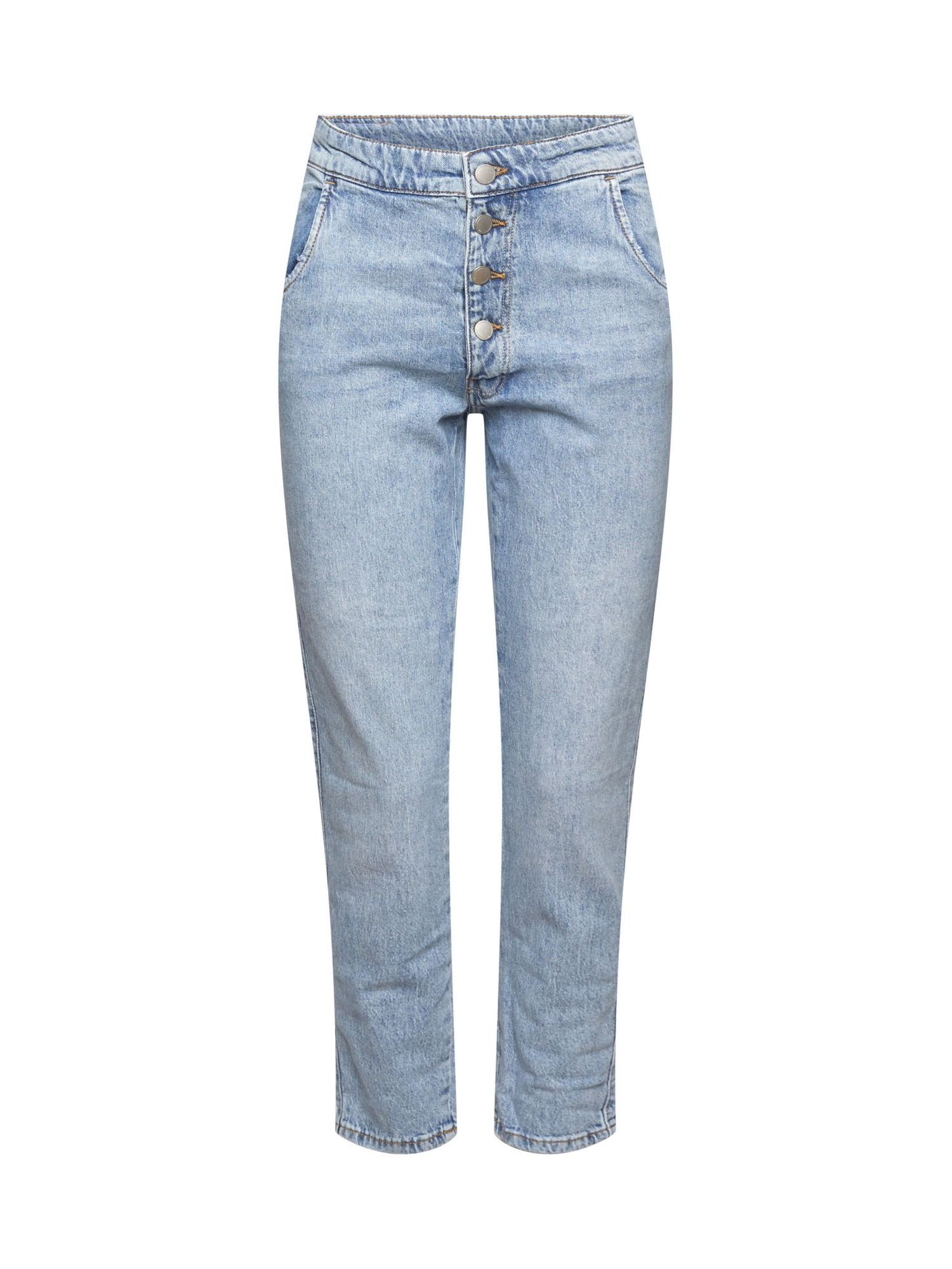 Damen Jeans edc by Esprit Slim-fit-Jeans Mit Hanf: Jeans mit Knopfleiste