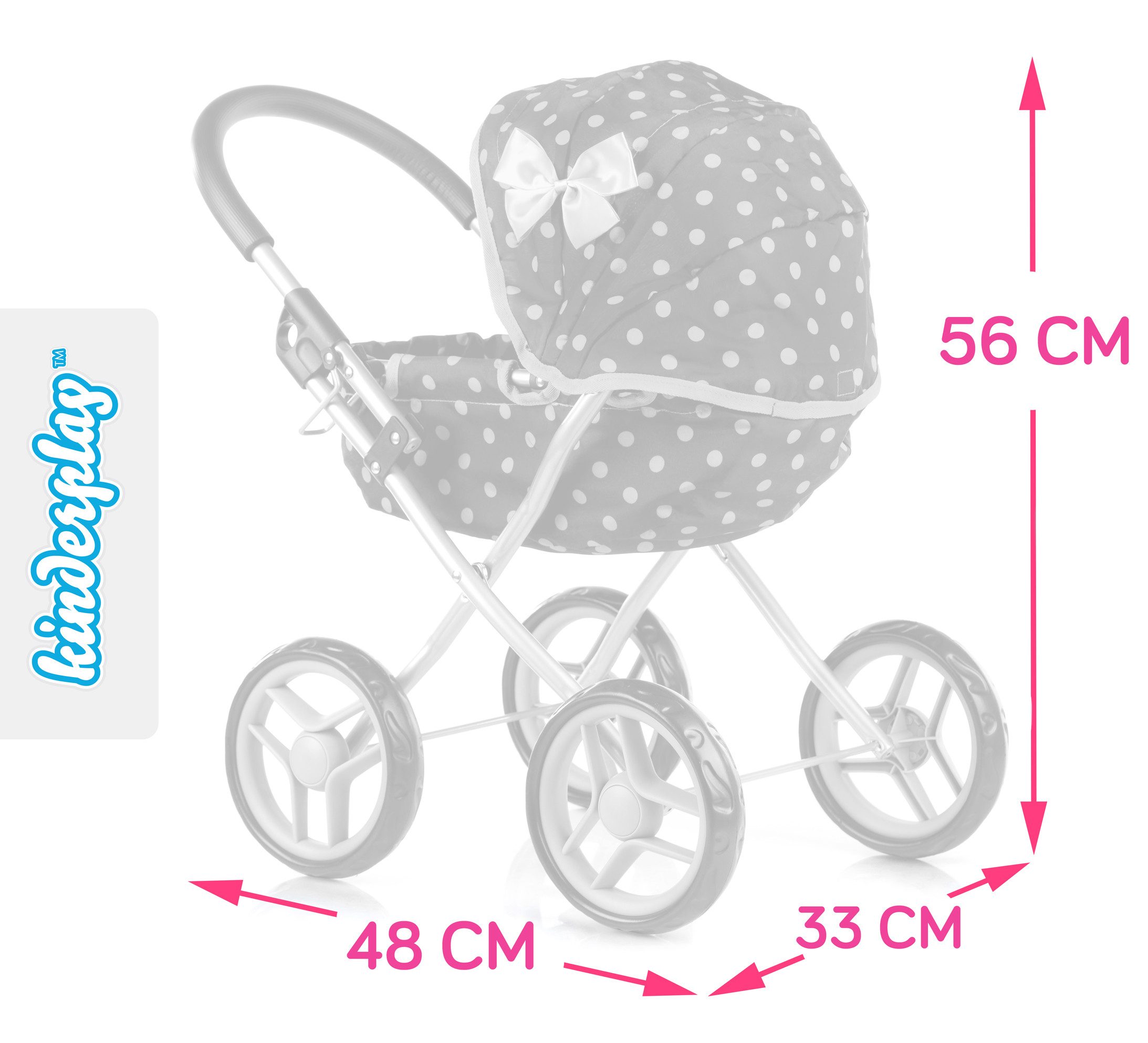 kinderplay Puppenwagen Puppenwagen ab 1 2 3 Jahre, Kinderwagen Spielzeug, ( günstig online kaufen