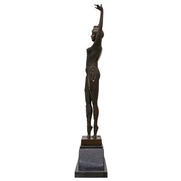 Aubaho Skulptur Bronzeskulptur Bronze Figur Dourga nach Chiparus Skulptur Antik-Stil R