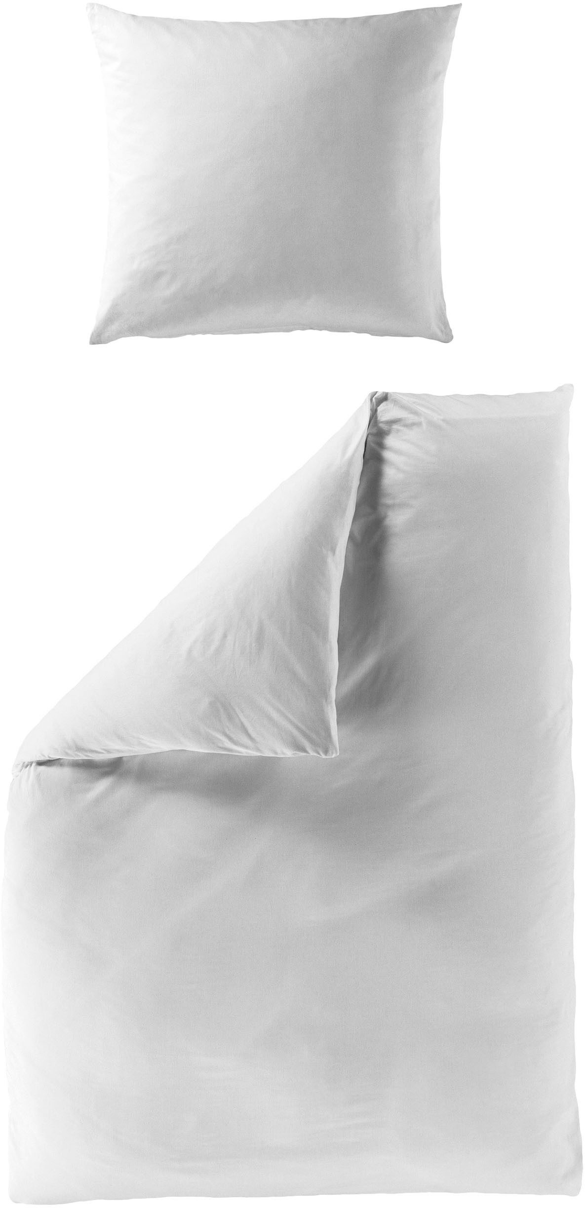 BIERBAUM Bettwäsche Elegant uni, Mako-Satin, 2 günstig online kaufen