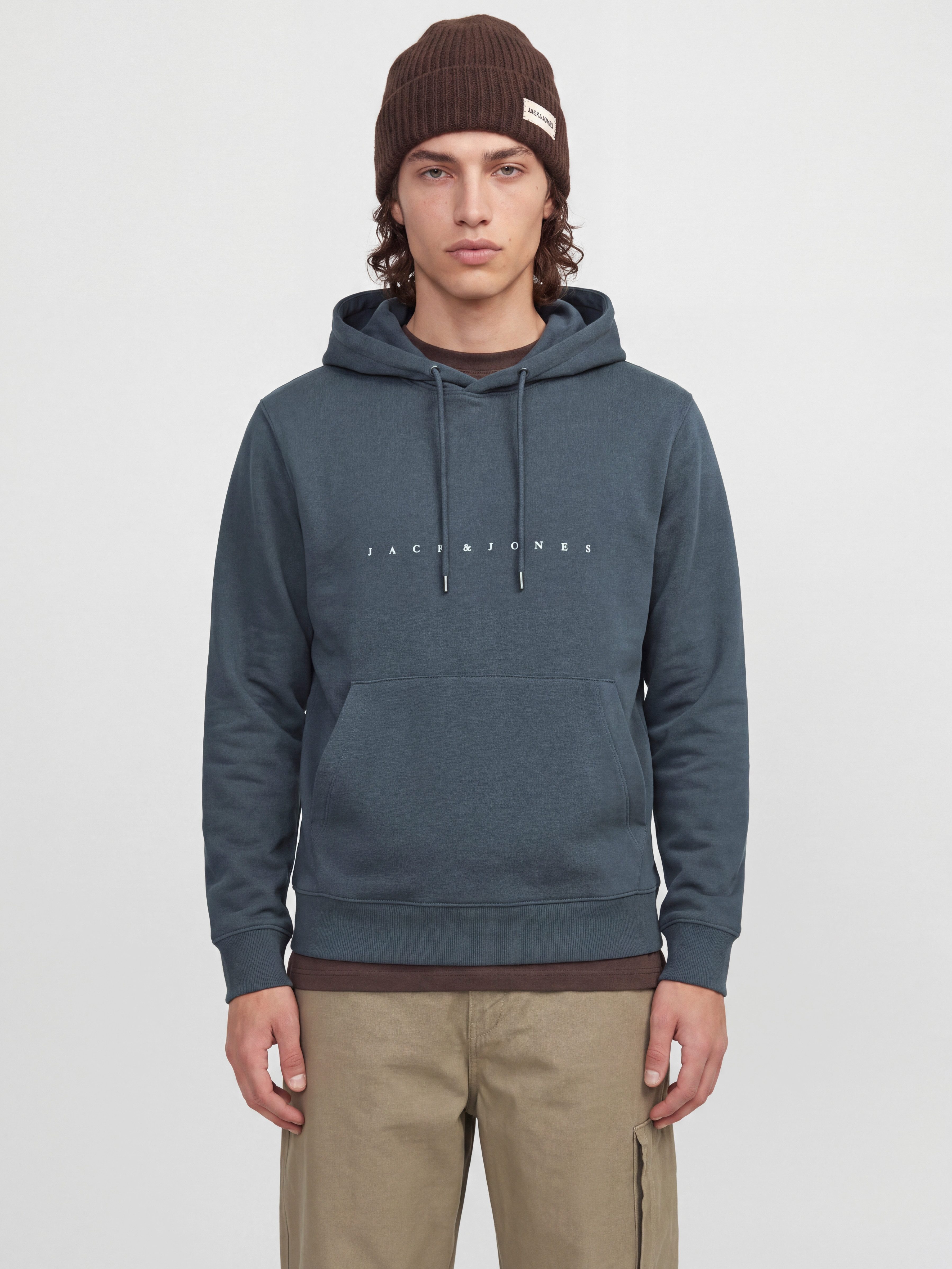Jack & Jones Kapuzensweatshirt JJESTAR mit 3D-Print und Kapuze für vielseitige Anlässe Baumwollmischung, relaxed fit