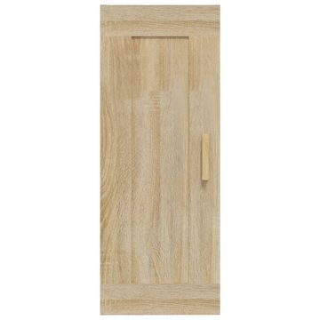 furnicato Wandregal Wandschrank Sonoma-Eiche 35x34x90 cm Holzwerkstoff