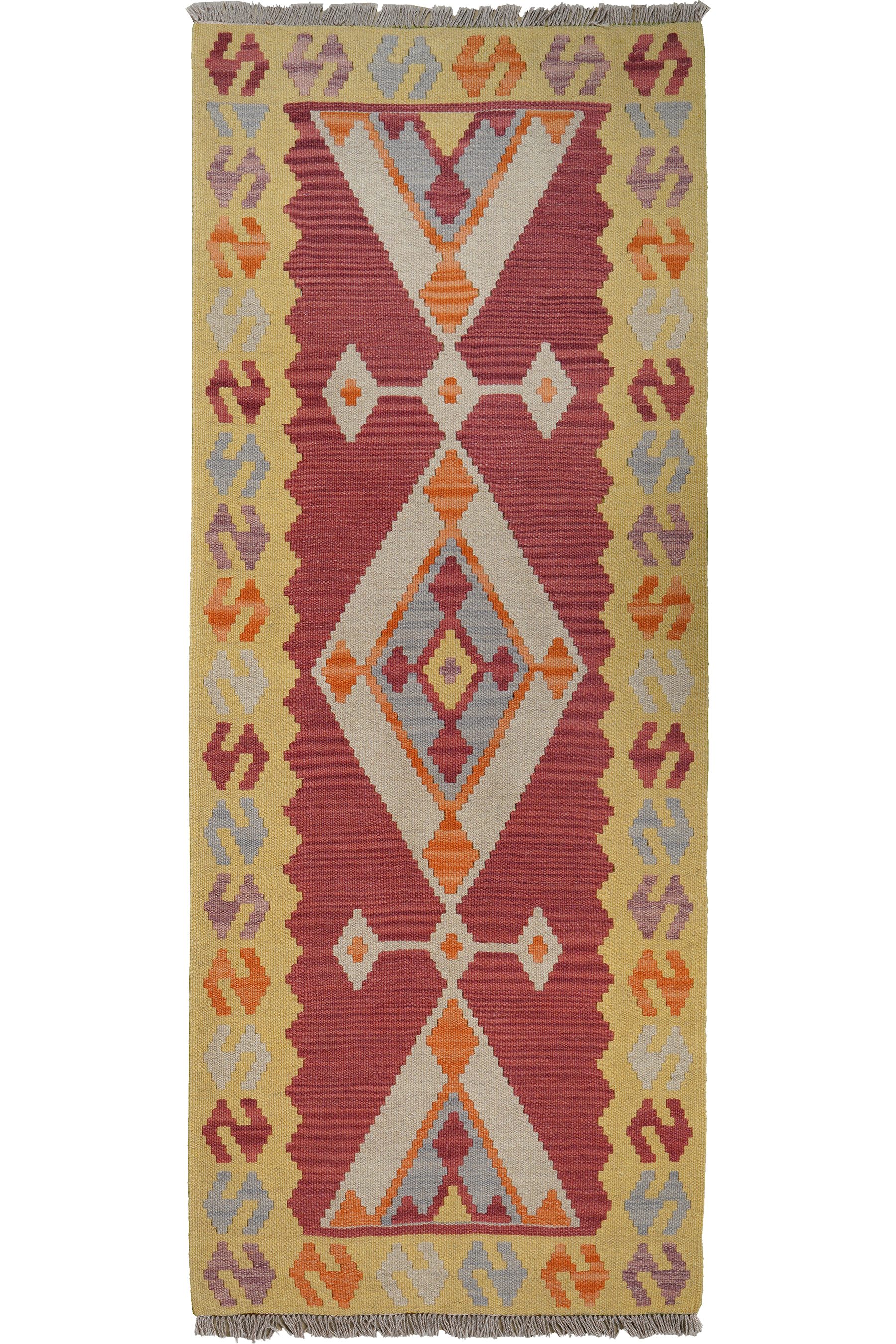 Rugtales Teppich Kelim Gashgai 192x83cm, Lufer, Handgemachtes Unikat, nachhaltig und fair gefertigt