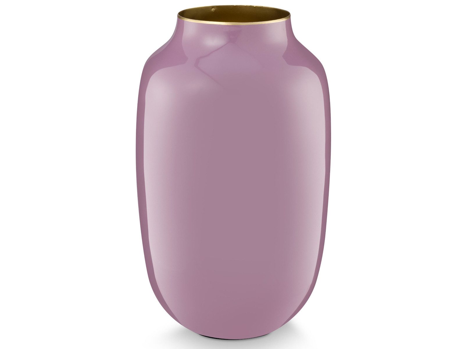 PiP Studio Dekovase Vase Metall Oval Lilac 30cm (Vasen)