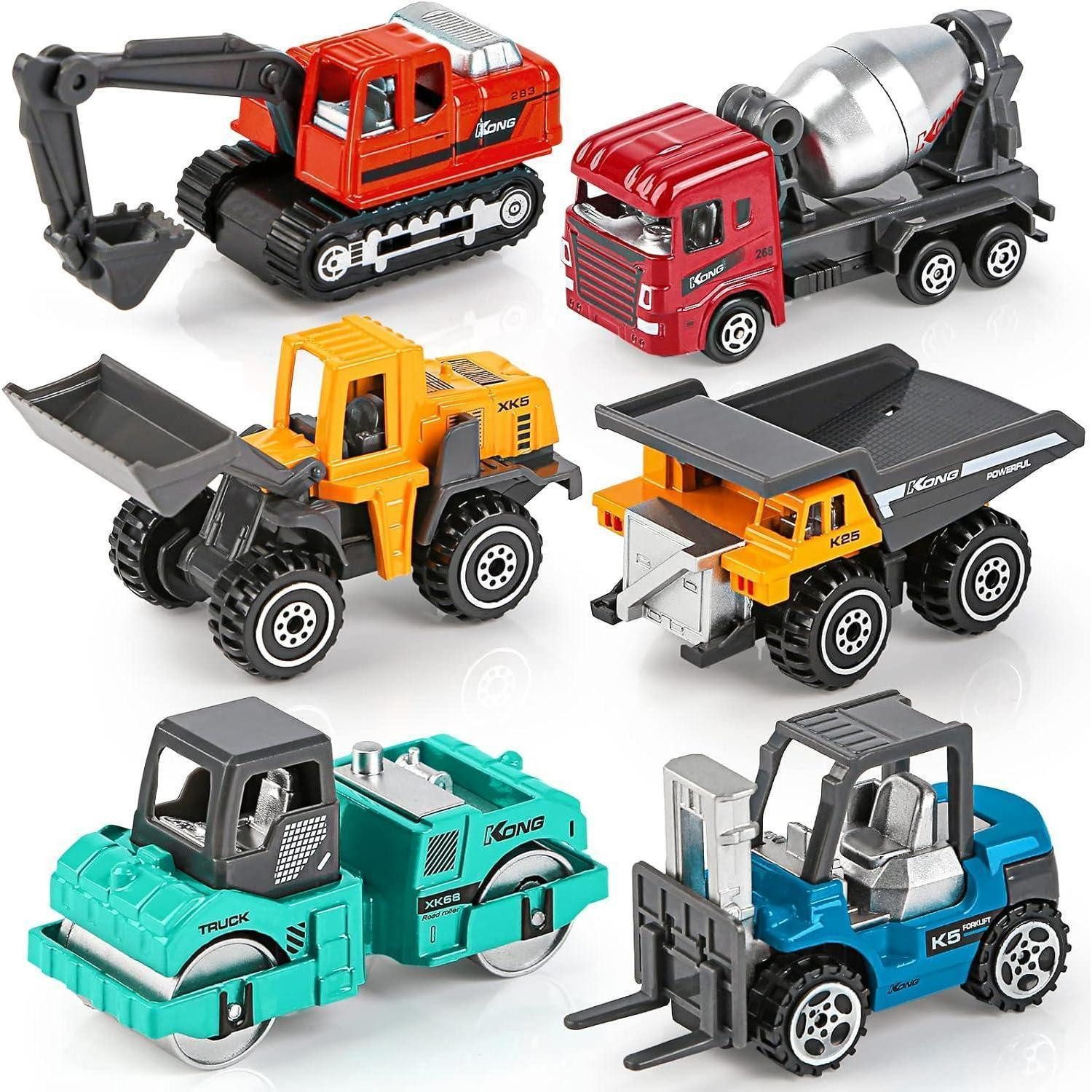 LuxusKollektion Spielzeug-Baumaschine Lastwagen Mini Autos Baufahrzeuge Geschenkset Kinder Mehrfarbig