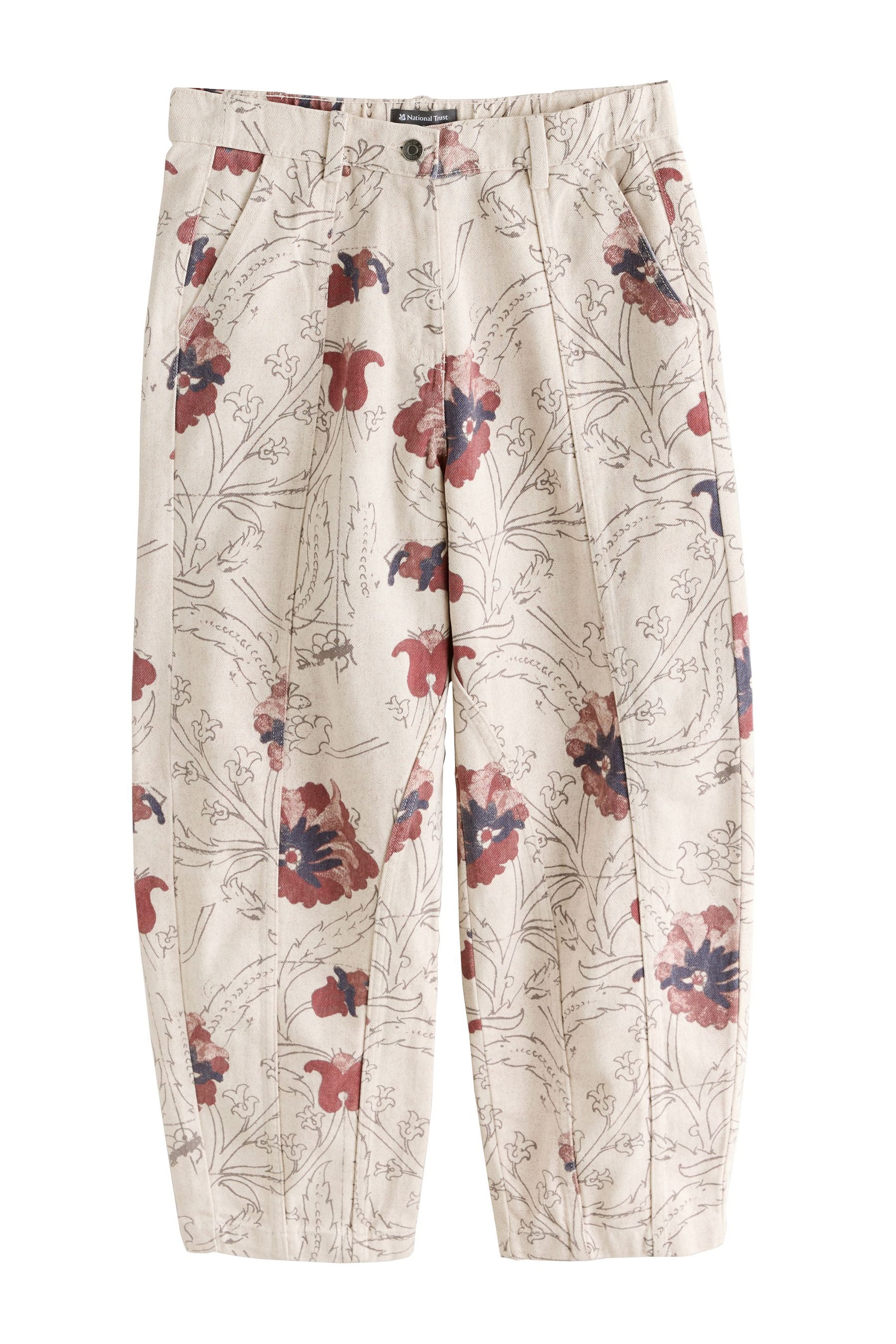 Next Cargohose National Trust x Next Cargohose mit Barrel-Bein (1-tlg)