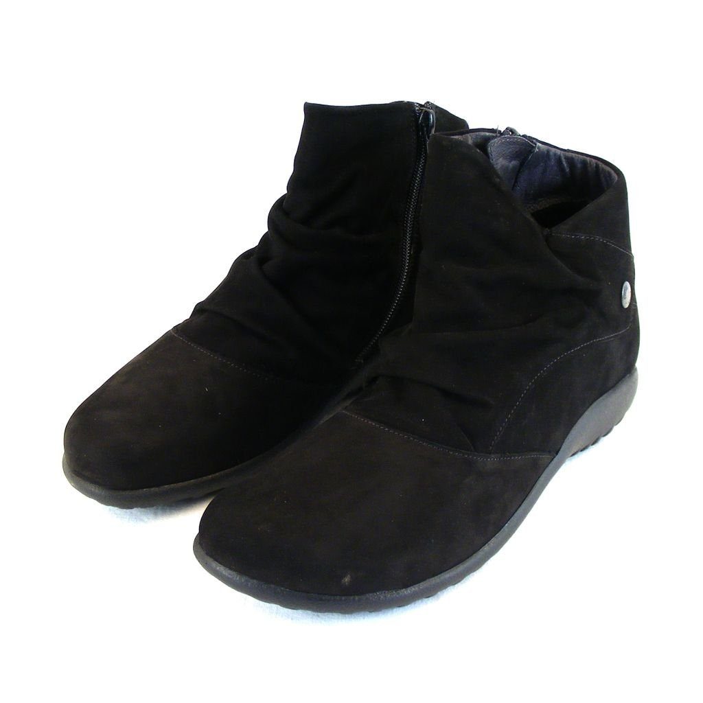 NAOT Naot Kahika schwarz Damen Schuhe Stiefeletten Echt-Leder  Wechselfußbett 16013 Stiefelette