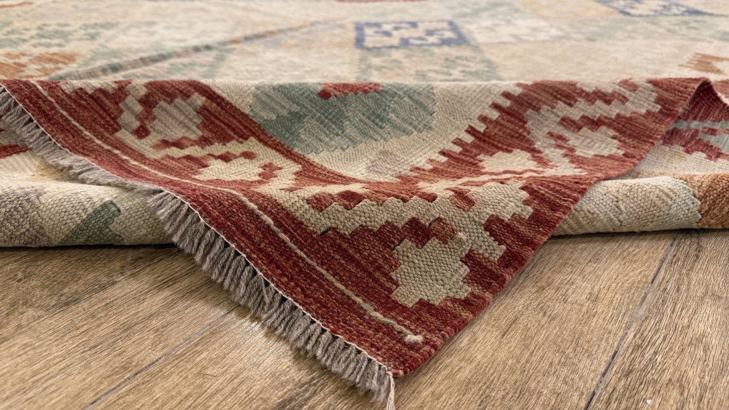 Rug Studios Teppich KELIM ORIGINAL HANDGEARBEITET, Rechteckig, Höhe: 5 mm, Handgefertigt, 205 x 301 cm, Multi