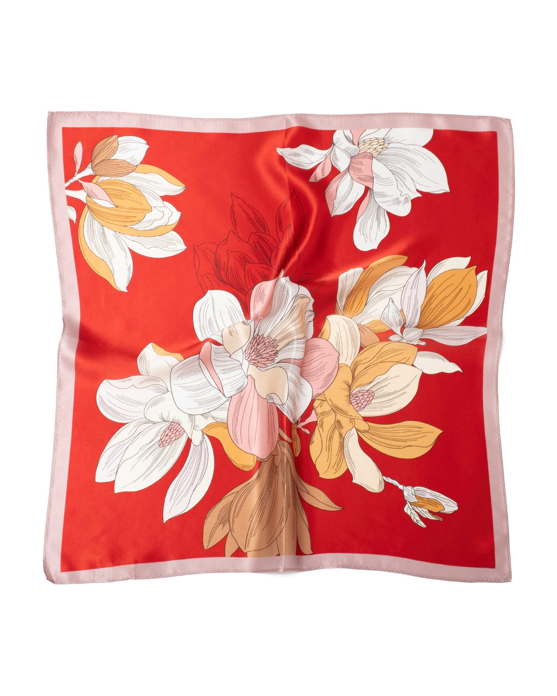 MayTree Seidentuch Premium quadratisch blühende Magnolien 53x53, (Stück), 1 günstig online kaufen