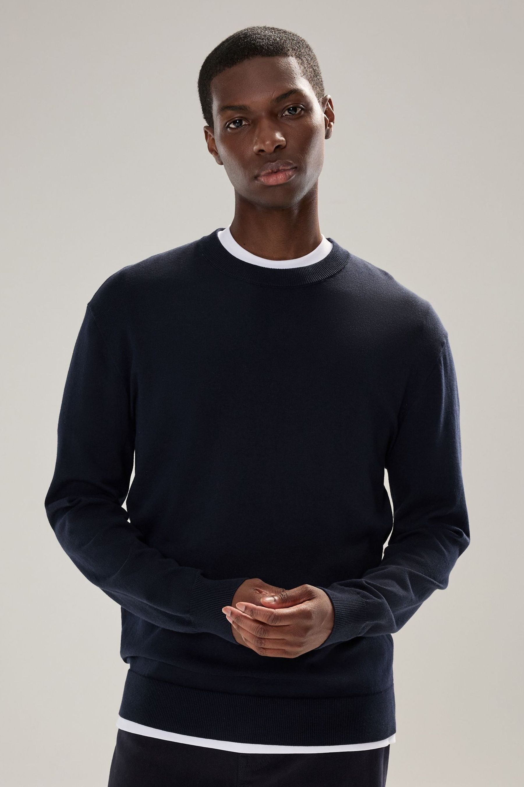 Next Rundhalspullover Regular Fit Rundhalspullover mit Baumwolle (1-tlg)