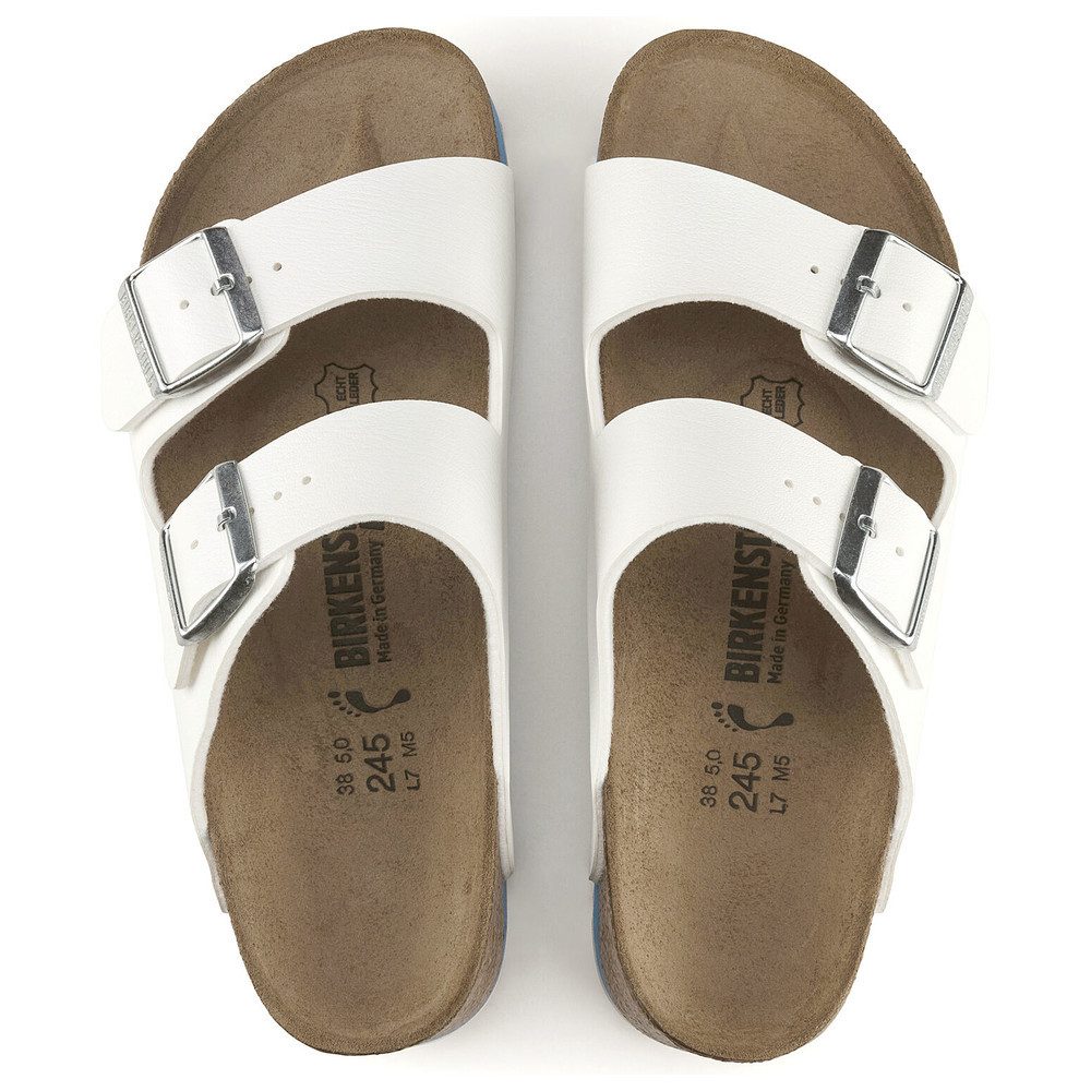 Birkenstock Sandale Arizona Super Grip, Birko-Flor, weiß Pantolette Rutschfeste Sohle & flexible Riemen – perfekt für täglichen Komfort – Bild 3 von 5