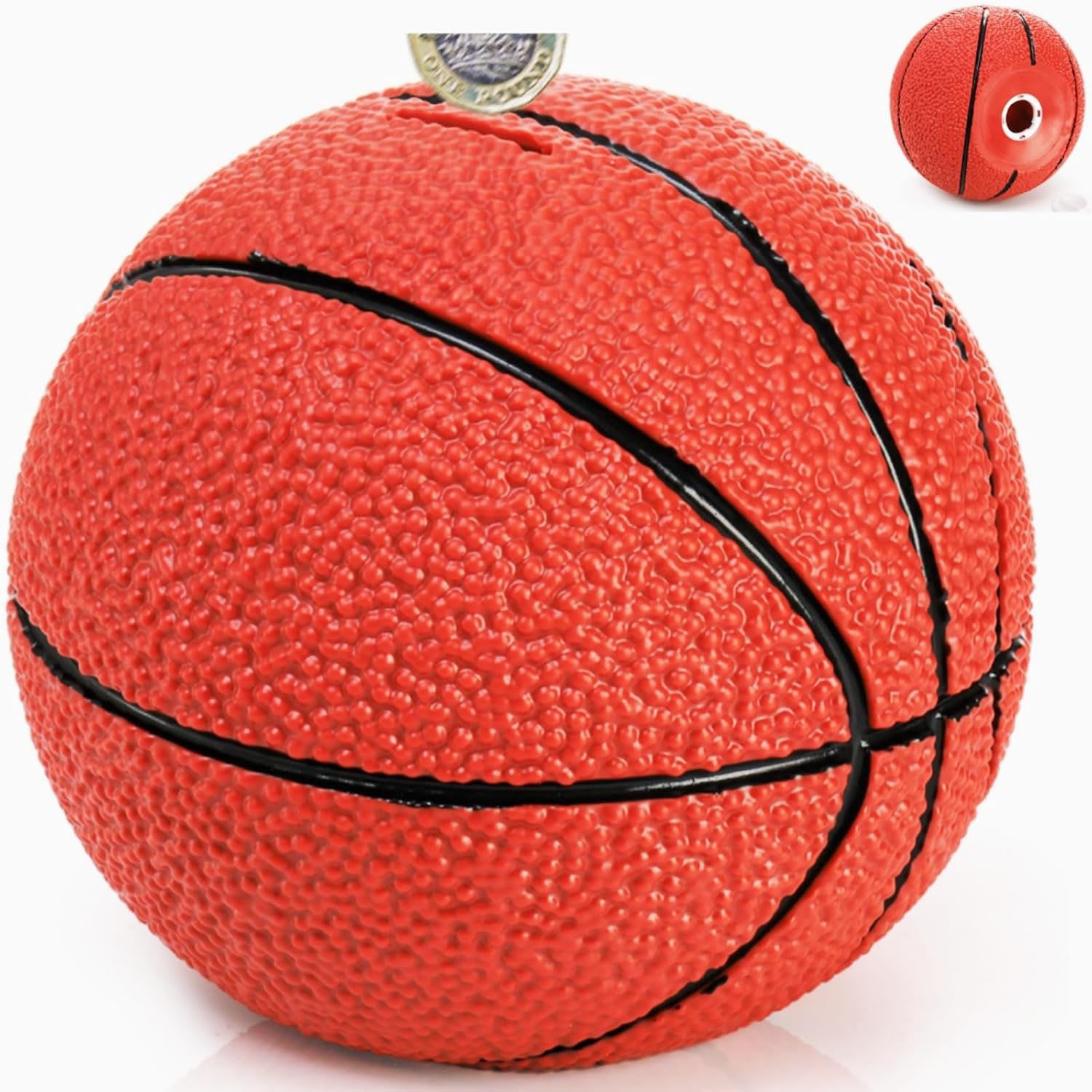 AIMAX Spardose Basketball Sparschwein Spardose für Kinder Kreative Erwachsene, Kreative Bruchsichere Spardose als Geschenkidee für Weihnachten