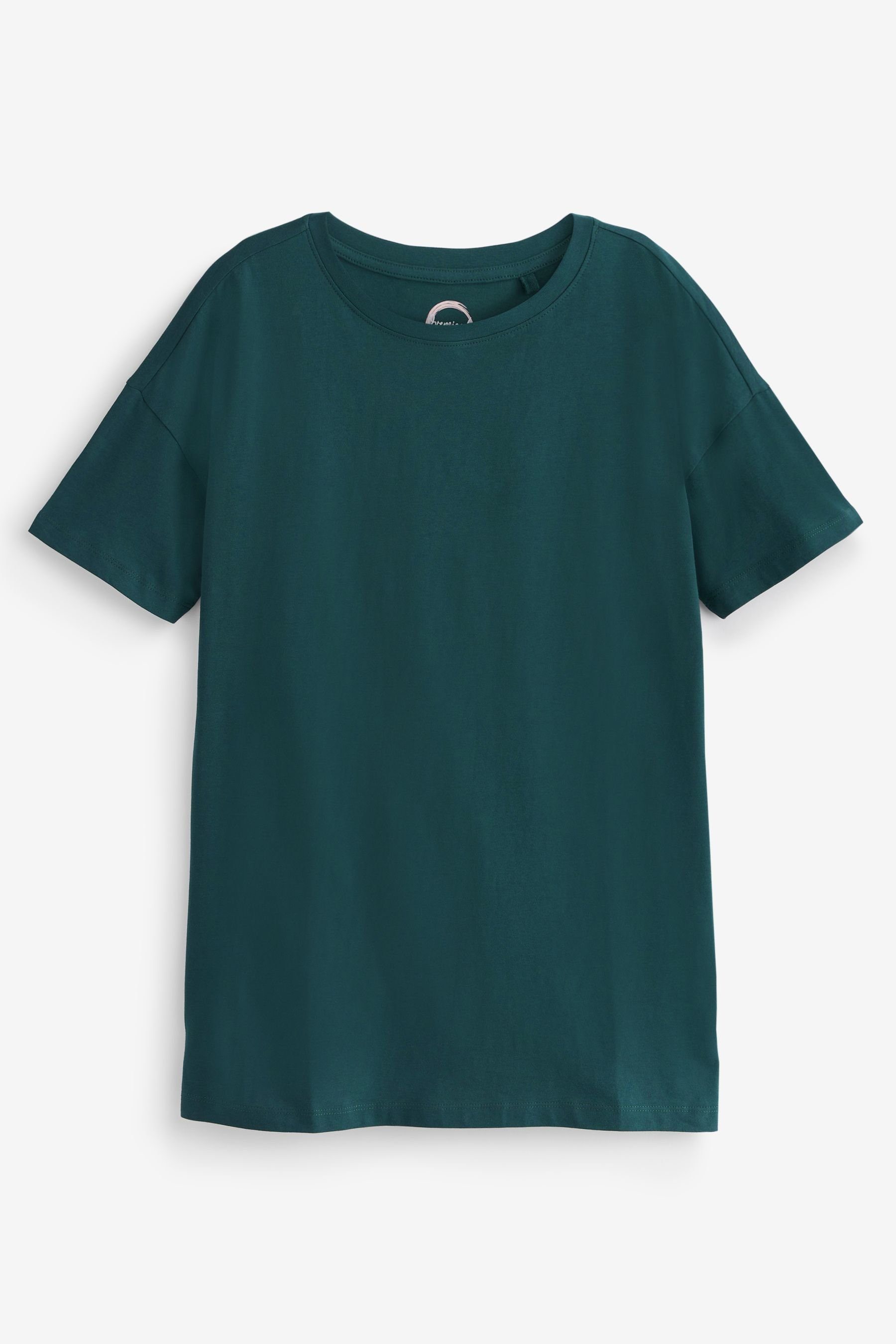 T-Shirt (1-tlg) Oversize-T-Shirt Blue Next Petrol