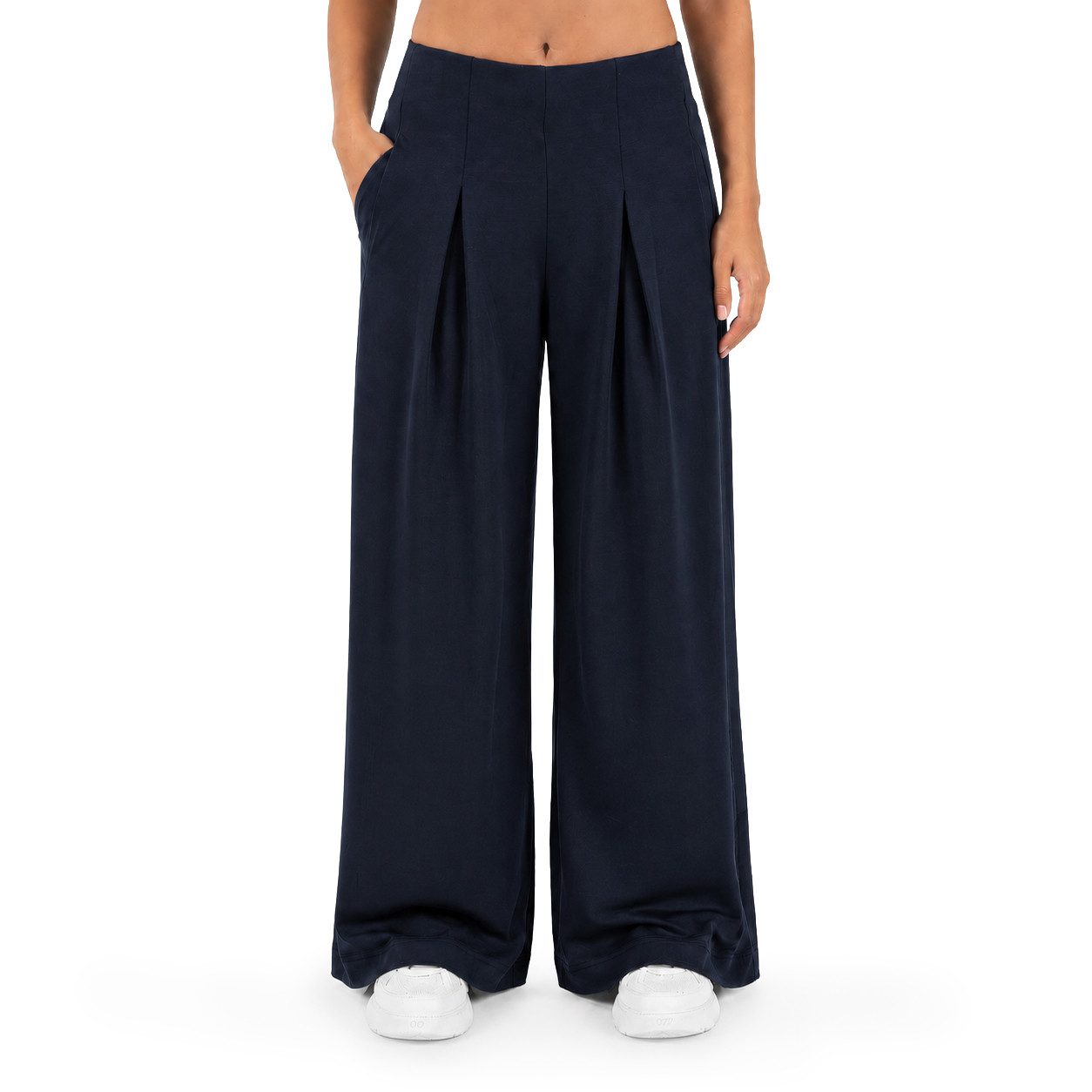 Smilodox Jogginghose Vanea Sweatpants Damen, Loose Fit, Wide Leg, Gym & Freizeit Slip-On, elastisch, weiches Strickmaterial, Bewegungsfreiheit