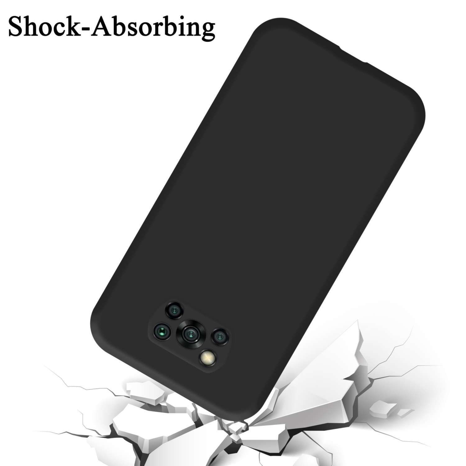 Cadorabo Handyhülle für Xiaomi POCO X3 NFC Hülle Xiaomi POCO X3 NFC, Flexible Hülle TPU Silikon Schutzhülle Back Cover Case