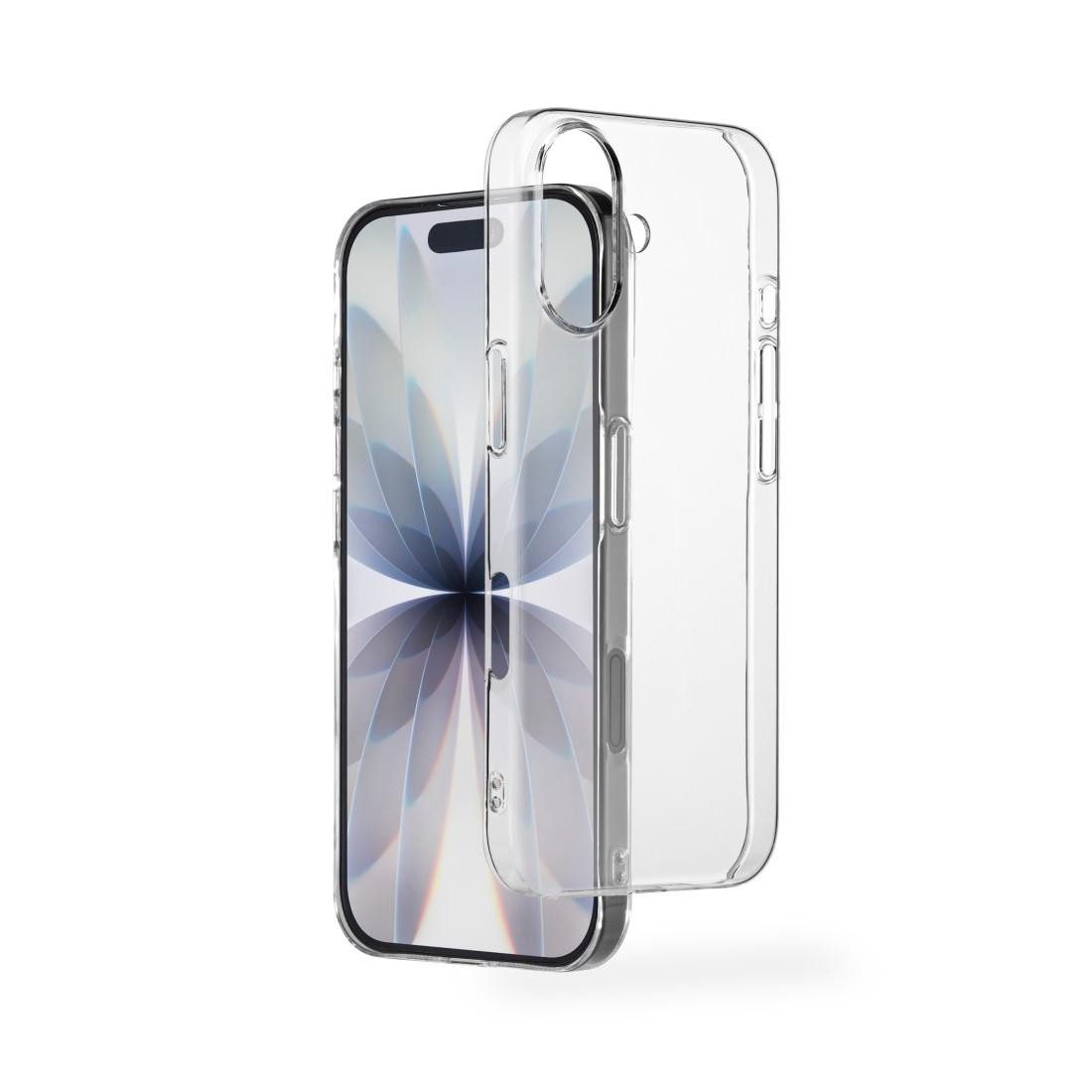 Hama Smartphone-Hülle Handyhülle für Apple iPhone 17, transparent, ultradünn, Anti-Vergilbung, erhöhte Kanten für mehr Schutz