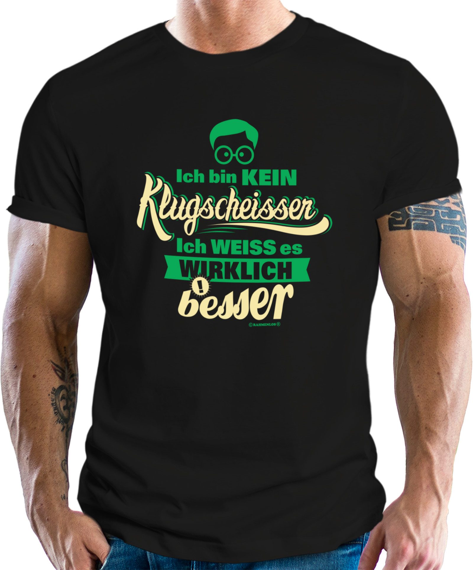 RAHMENLOS® T-Shirt für Besserwisser: ich bin günstig online kaufen