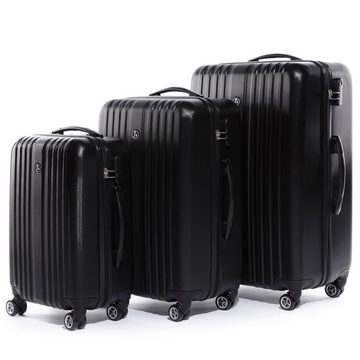 FERGÉ Kofferset 3 teilig Hartschale erweiterbar Toulouse, Trolley 3er Koffer Set, Reisekoffer 4 Rollen, Premium Rollkoffer