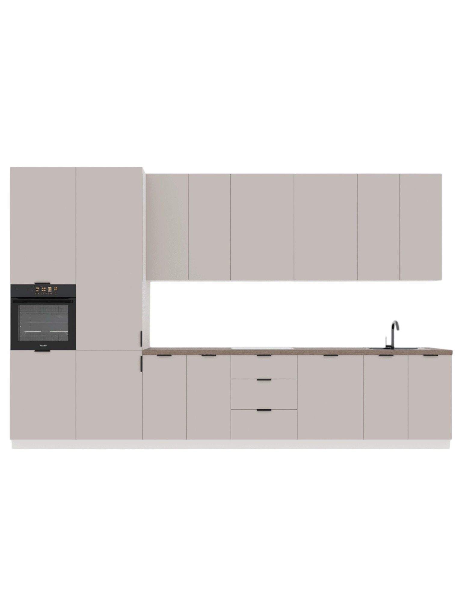 ROYAL24_MARKT Кухниzeile K58-G400 L - Innovative Details für mehr Кухниkomfort, (Komplett Set), Beste Güte - Innovativ - Modern.