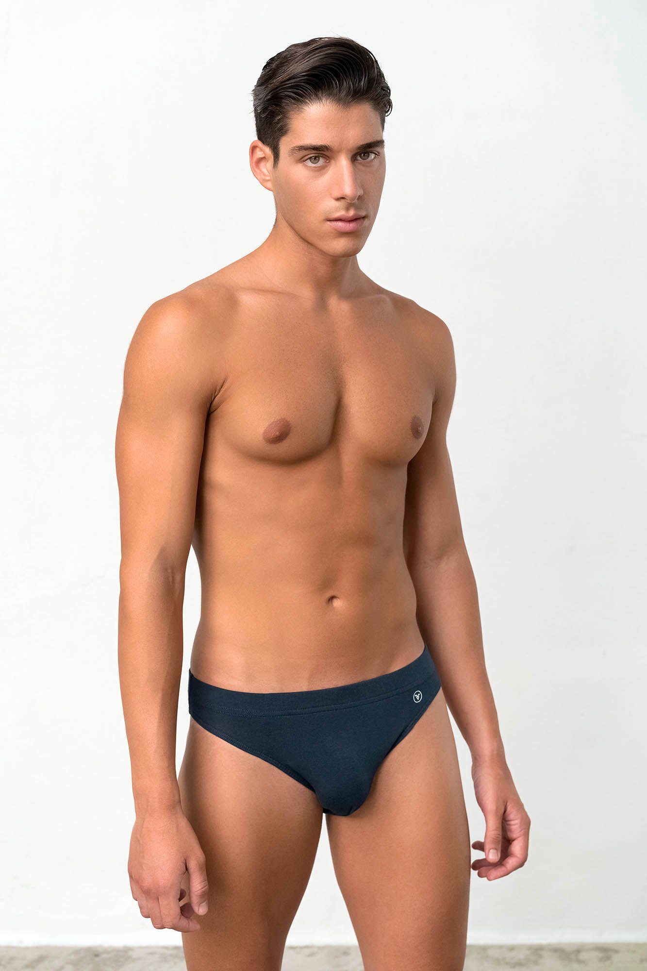 Vamp Slip UOMO di VAMP (Set, 2-St., Set) Herren 2er Pack Rio-Slips Baumwolle blau