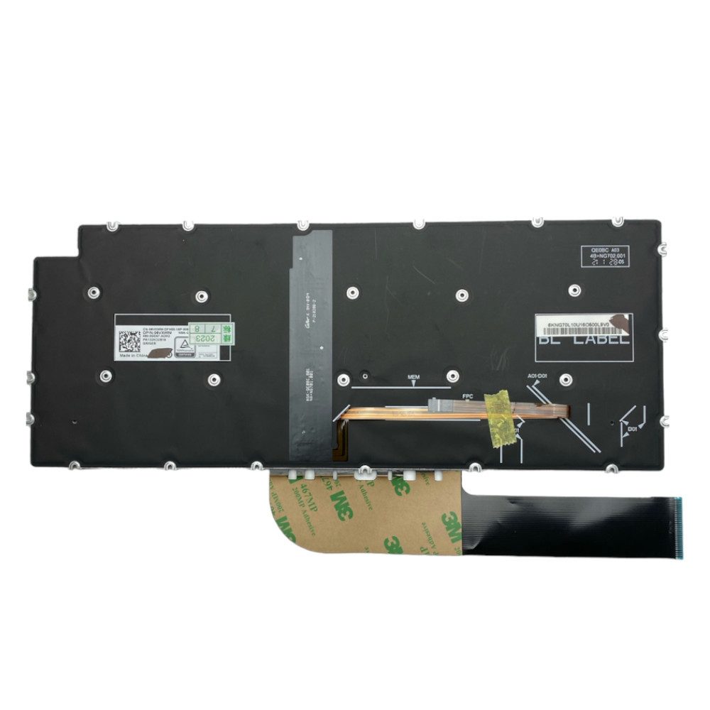 Trade-Shop Ersatz passend für Dell Vostro 13-7391 7491 14-3400 3401 3402 3405 Tastatur (Tasten: Deutsch, QWERTZ / Farbe: Silber / mit Hintergrundbeleuchtung)