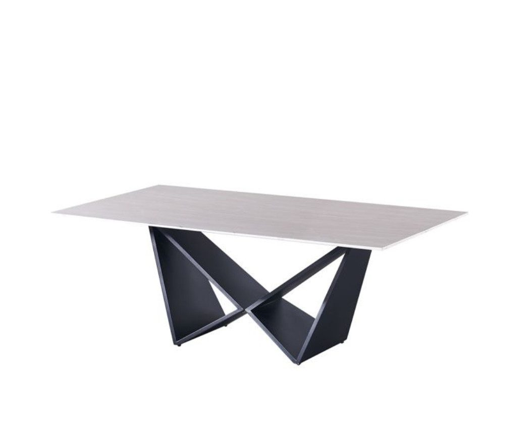 alesvelt Couchtisch Edler Couchtisch in Marmor-Optik mit Edelstahlbeinen 130cm