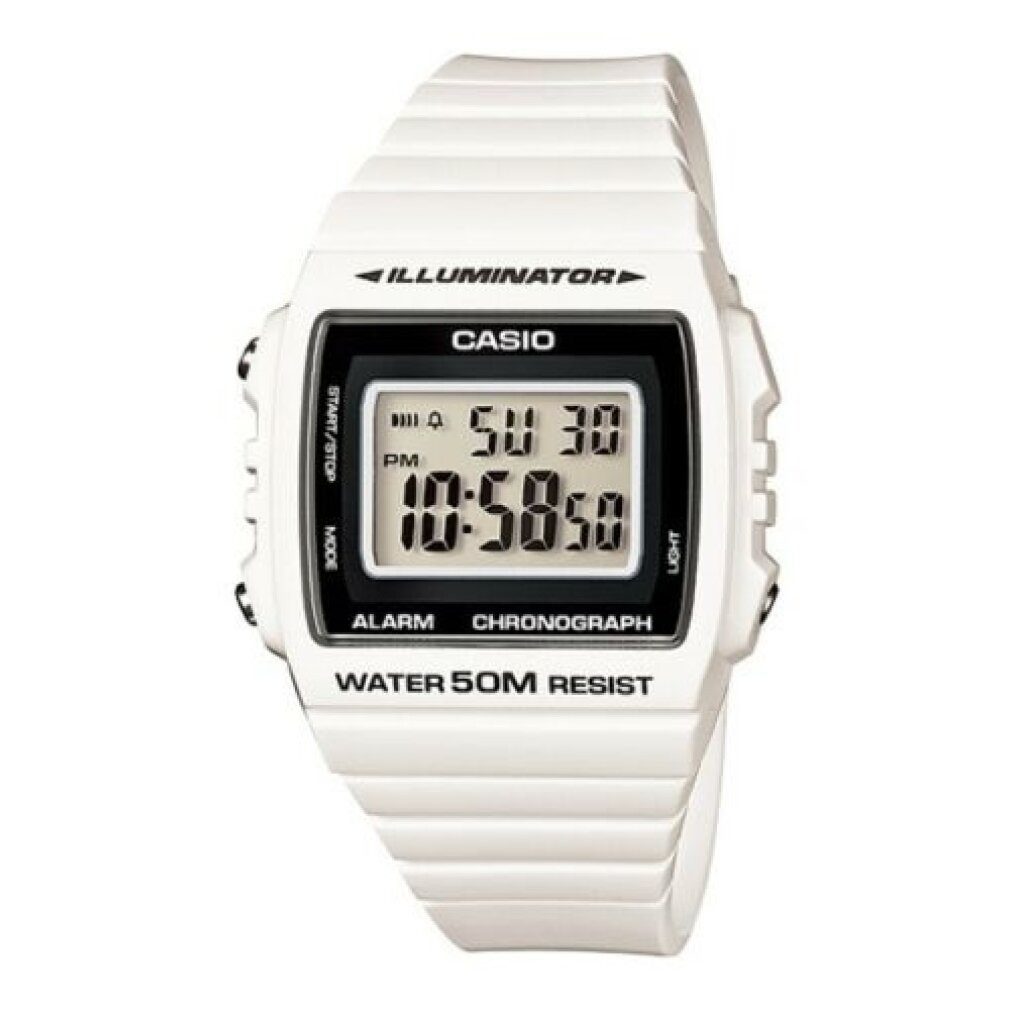 CASIO Luxusuhr Herren Digital Quarz Uhr mit Resin Armband W-215H-7A