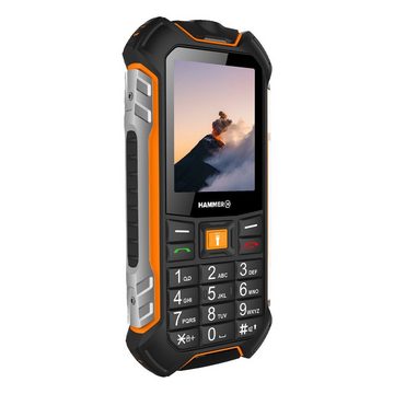 Hammer Boost Mobiltelefon LTE, 2,4" Display, 3500 mAh, 256 MB Schwarz-Orange Handy