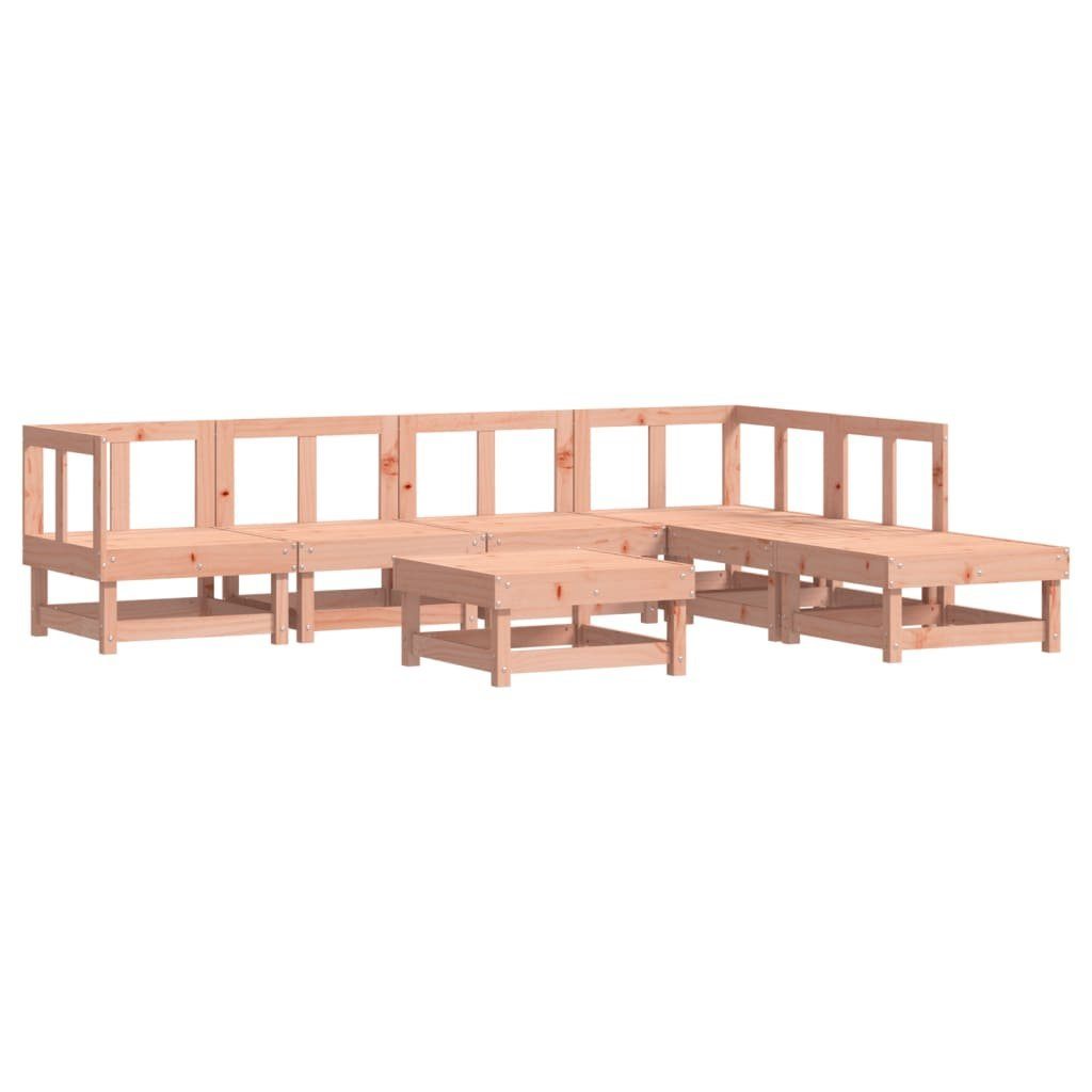 Gartenlounge-Set 7-tlg. Garten-Lounge-Set Massivholz Douglasie