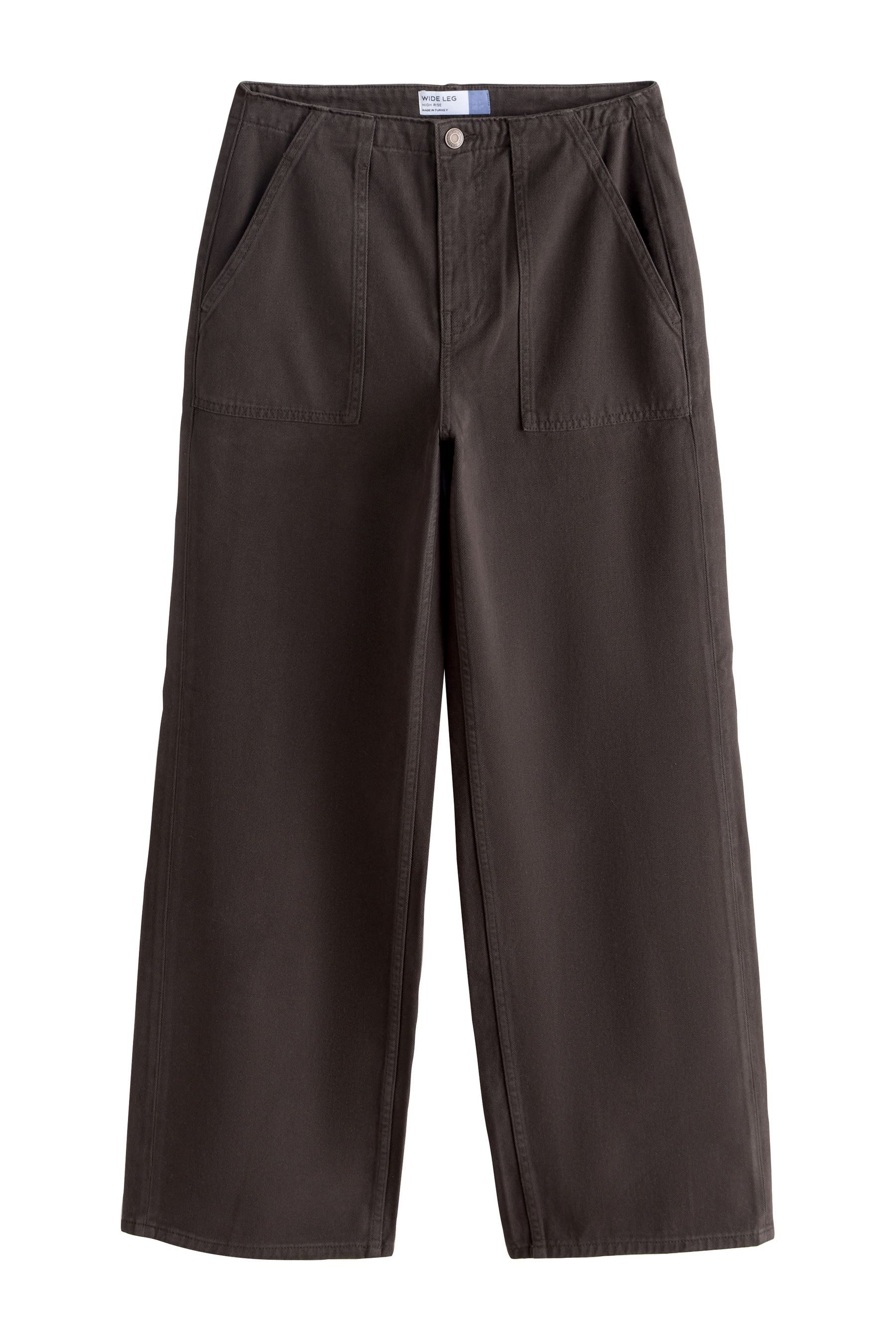 Weite Jeans Utility-Jeans mit weitem Bein