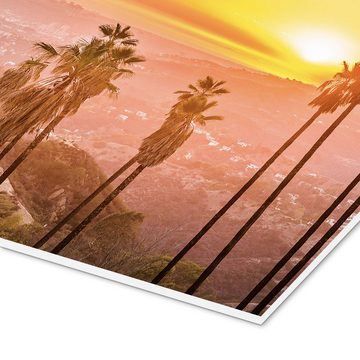 Posterlounge Forex-Bild Editors Choice, Sonnenuntergang im Griffith Park, Los Angeles, Fotografie