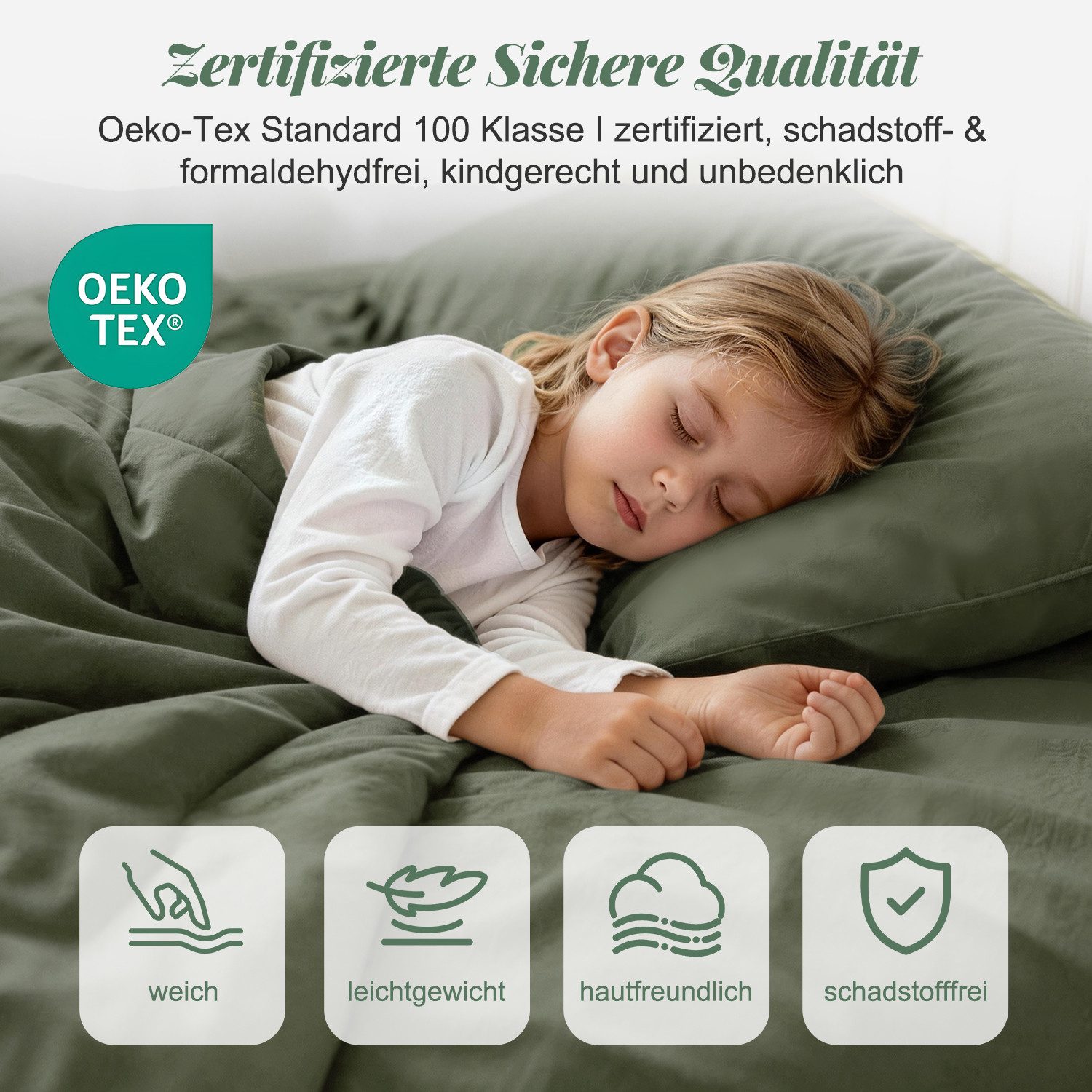 Lexzurn Bettwäsche Bettwäsche 135x200/155x220/200x200 bügelfrei Bettbezug Set, 3 teilig, mit Reißverschluss, Polycotton recycelt, sehr weich