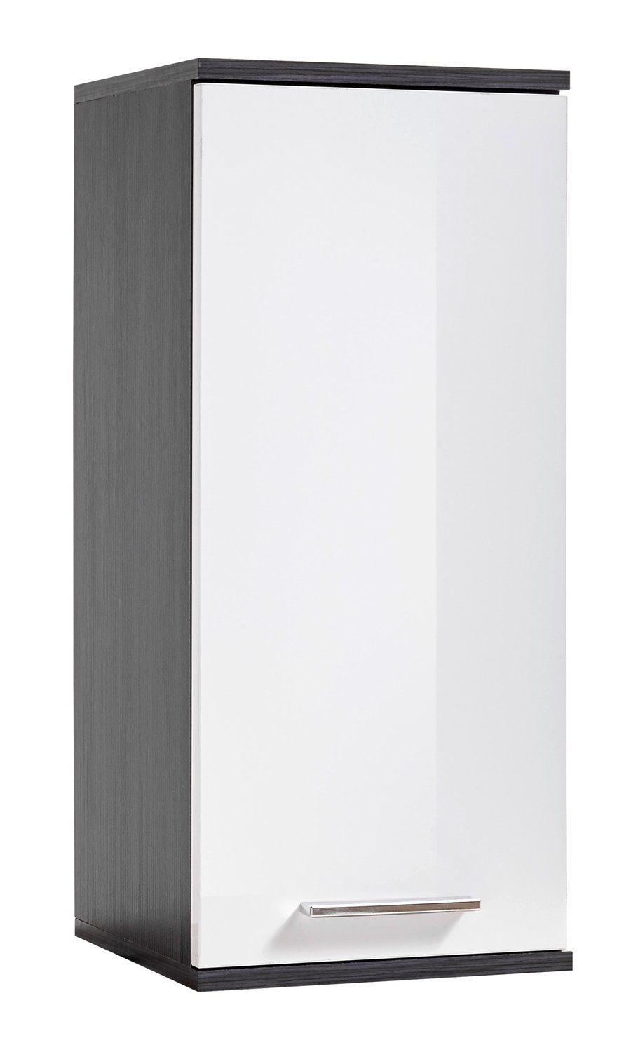 Bega Consult Hängeschrank ORLANDO, Weiß Hochglanz, Norwegische Pinie Dekor, Breite 30 cm, 1Tür