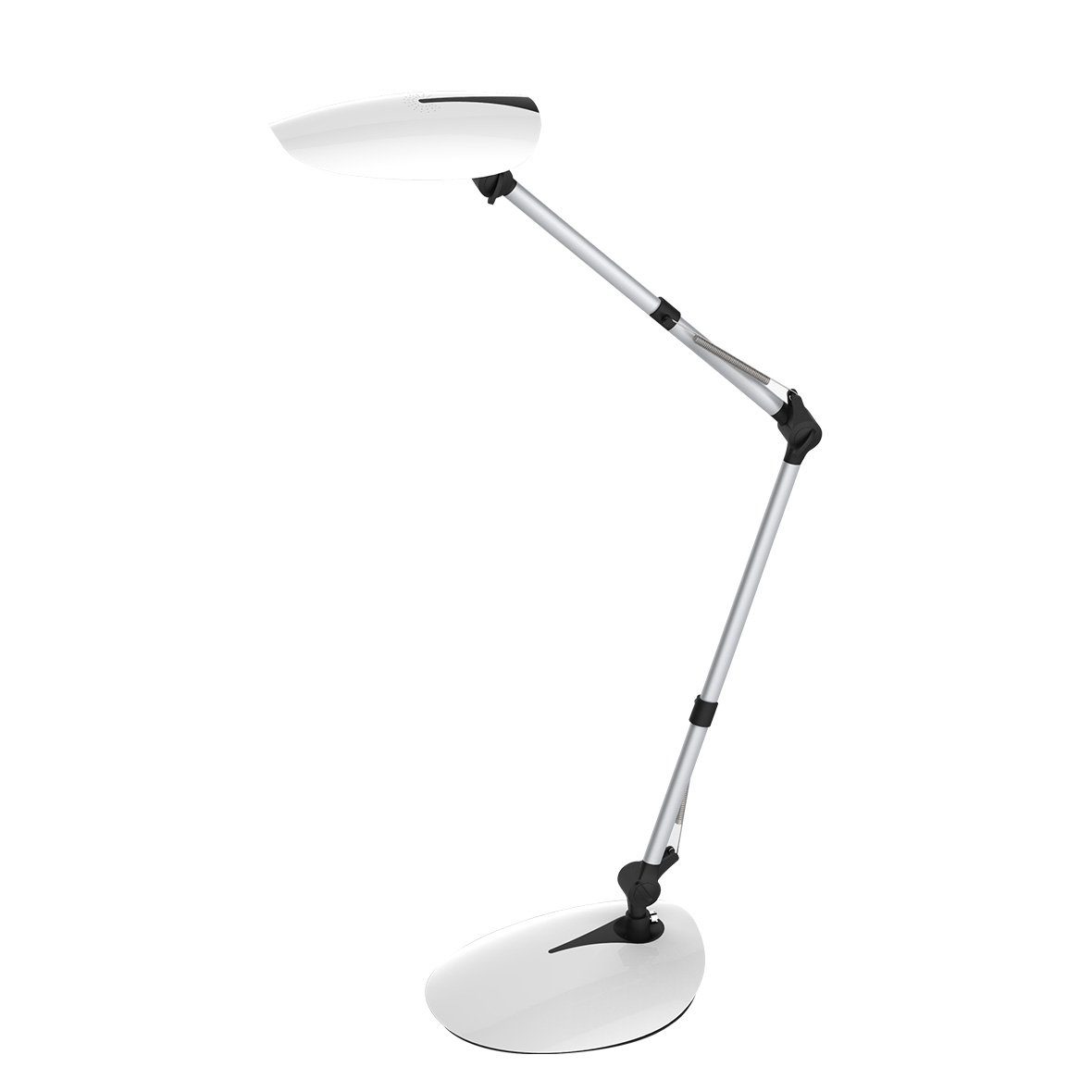 click-licht LED Tischleuchte LED Tischleuchte Ella in weiß 9W 650lm, keine Angabe, Leuchtmittel enthalten: Ja, fest verbaut, LED, warmweiss, Tischleuchte, Nachttischlampe, Tischlampe