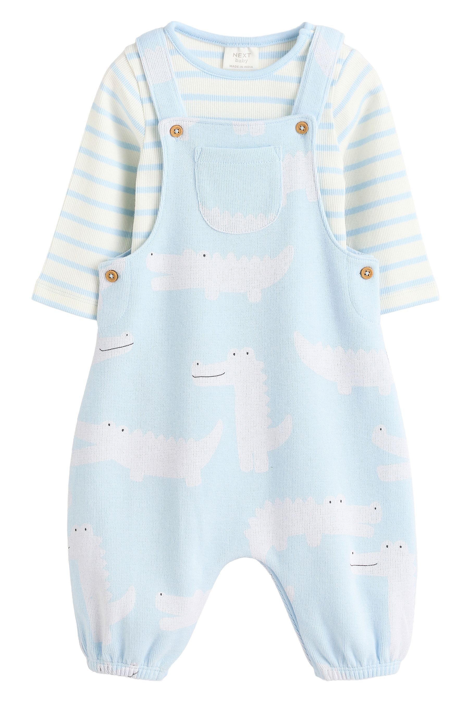 Body & Hose Baby-Latzhose und Body aus Jersey, Set