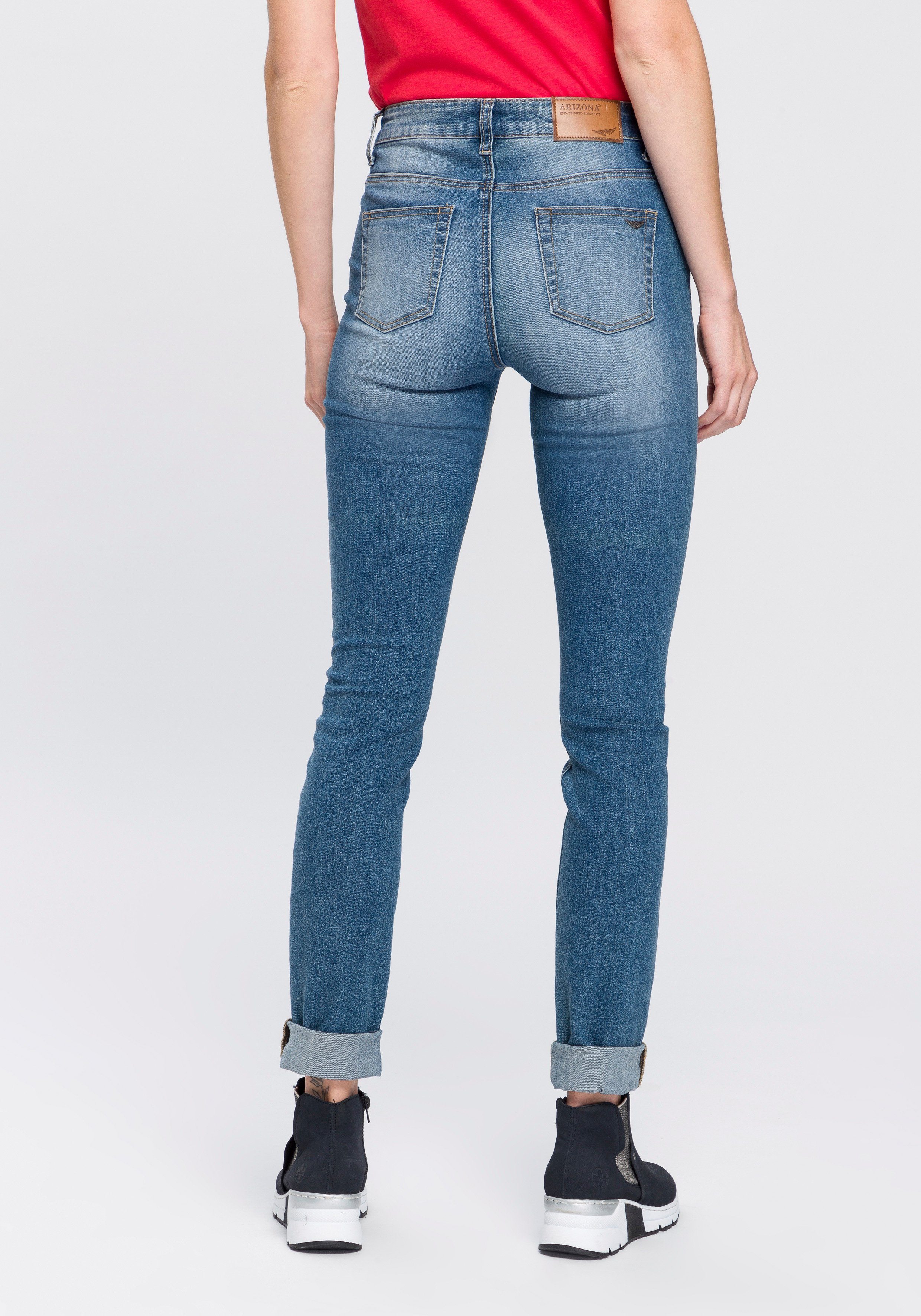 Arizona blue-used Waist Skinny-fit-Jeans High Shaping