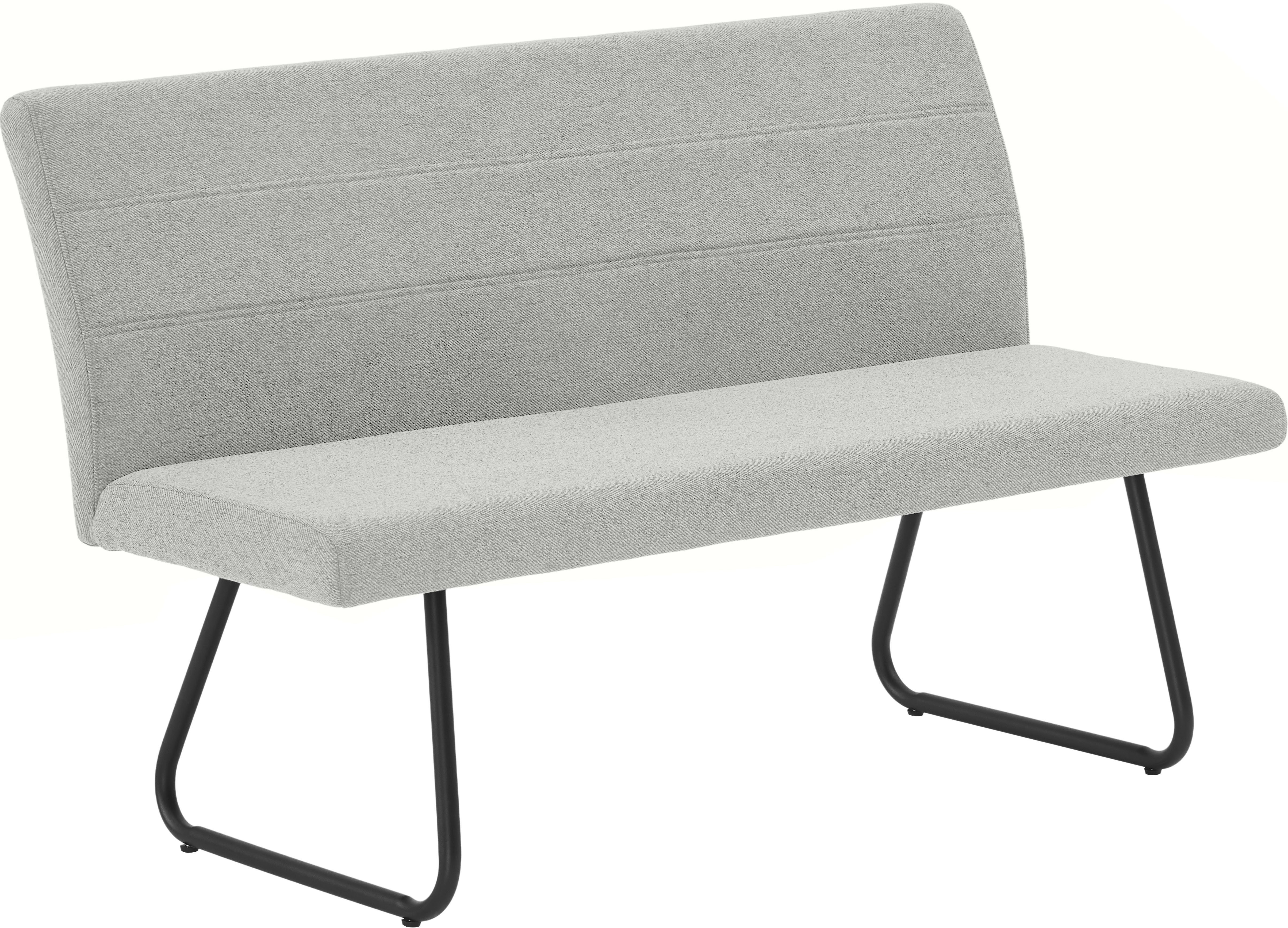 OTTO home Bank Blee, pflegeleichter Strukturstoff, Metallgestell, verstellbaren Justierfüße