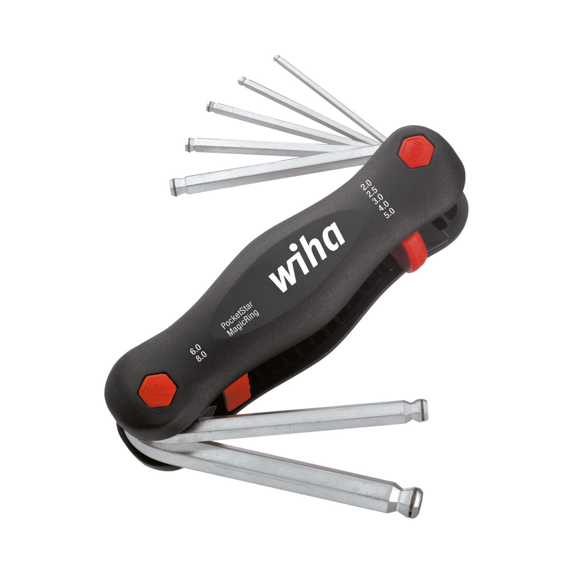 Wiha Sechskant-Bit Wiha Multitool PocketStar® Sechskant-Kugelkopf MagicRing® 7-tlg.