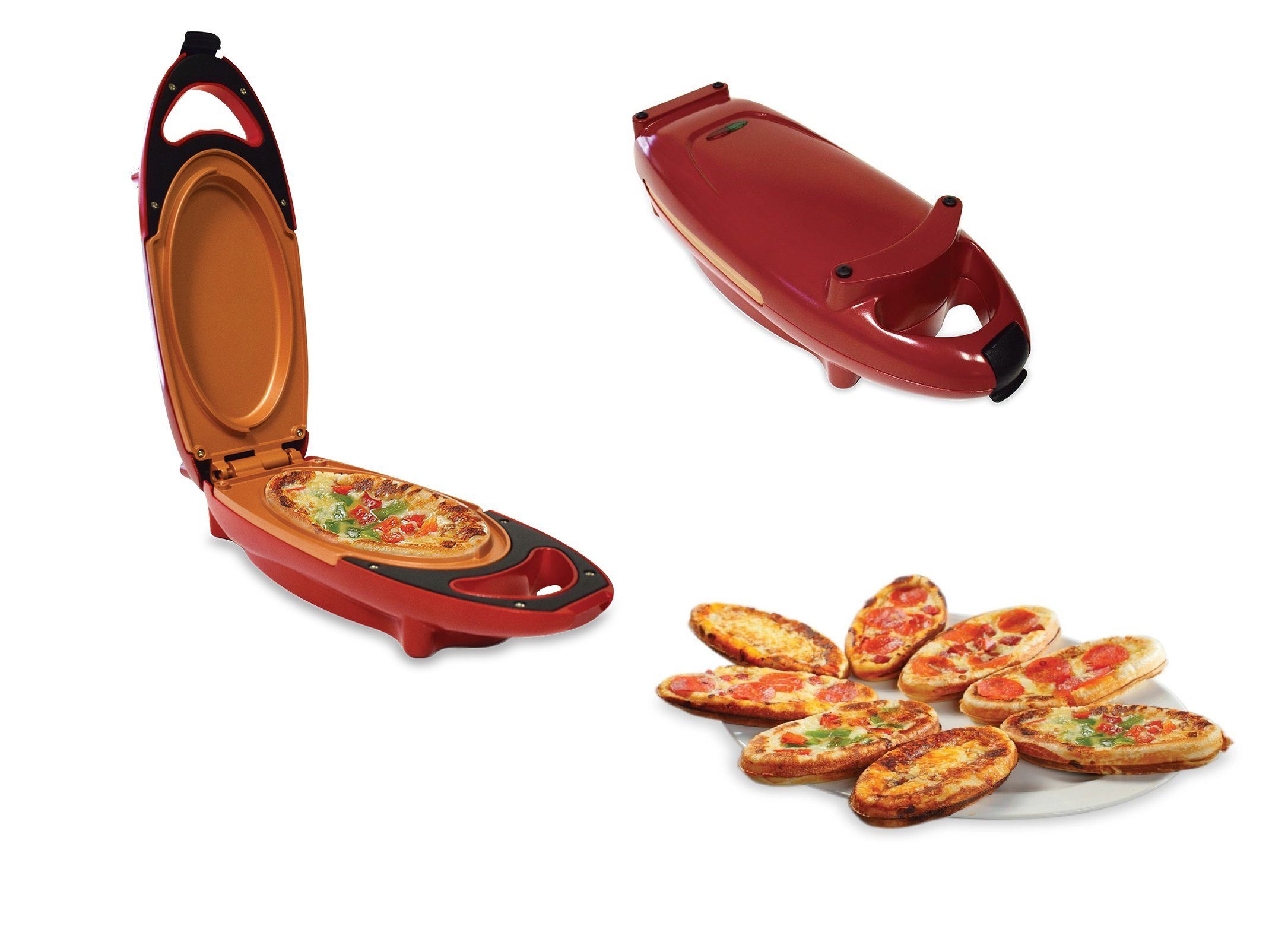 Orange Care Einzelkochplatte Mini-Kochplatte Red Copper Grillen, Braten, Backen 800W RCE001