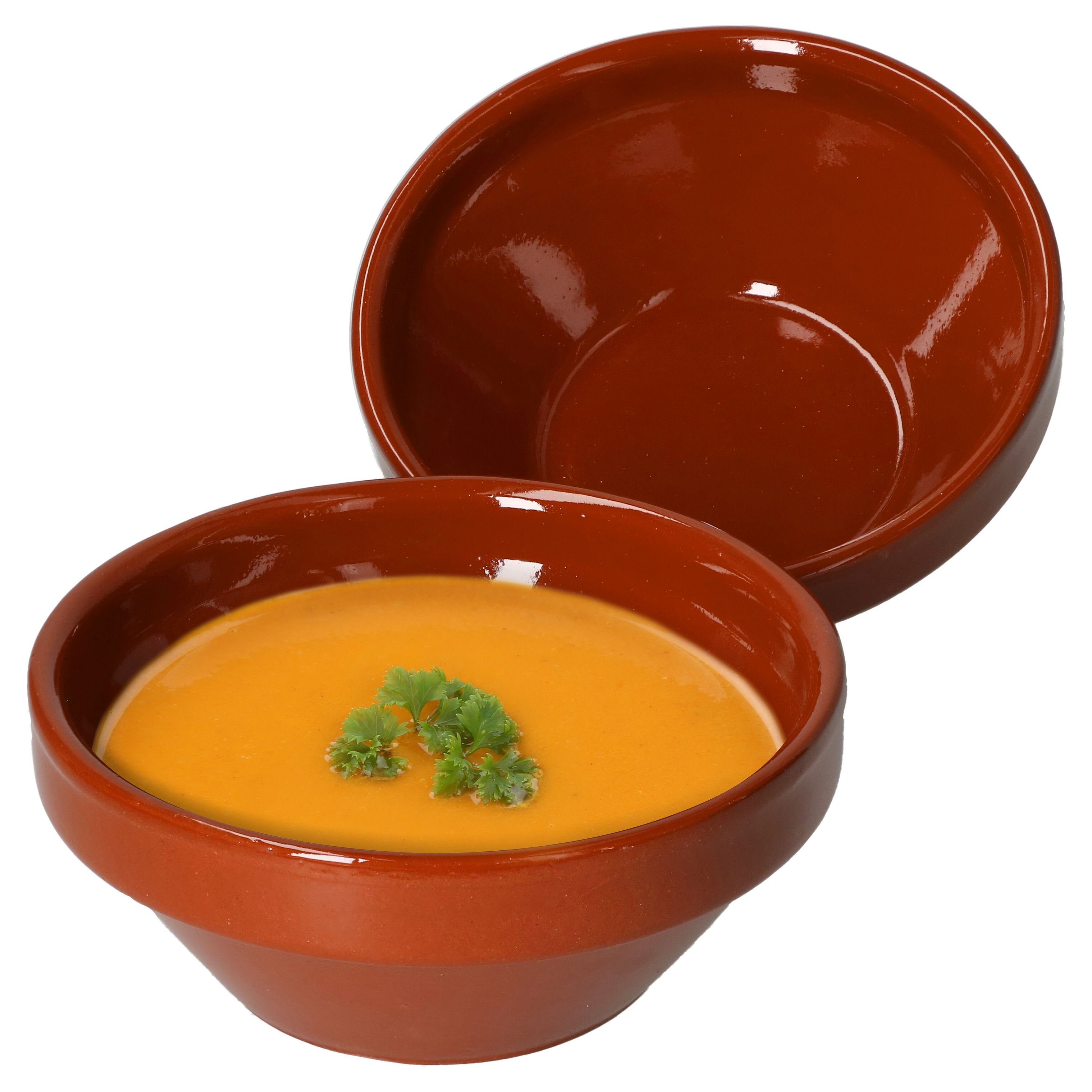 MamboCat Suppenteller 2er Set Suppenschale Ton 15cm - 99540
