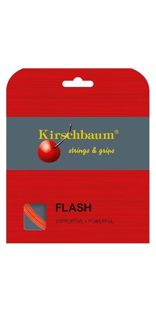 Tennissaite Flash (Haltbarkeit+Power) orange 12m Set