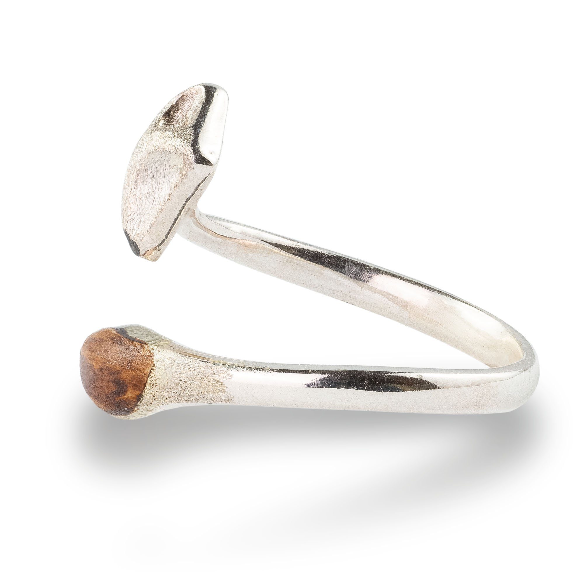 Villa Sorgenfrei Schmuckmanufaktur Silberring 925 Echtsilber & Holz Fuchs R günstig online kaufen