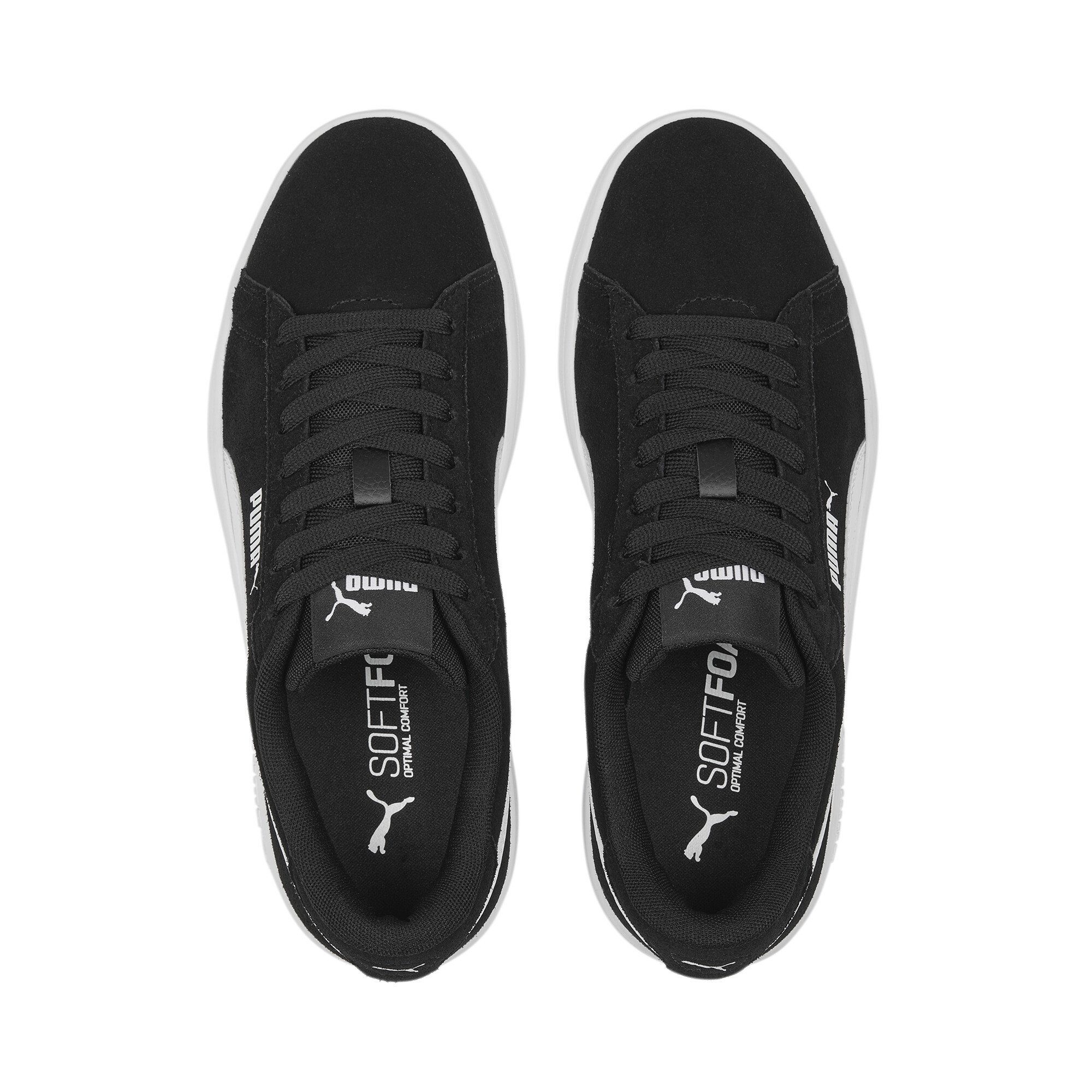 Smash 3.0 PUMA Sneaker Black Sneakers White Suede Jugendliche