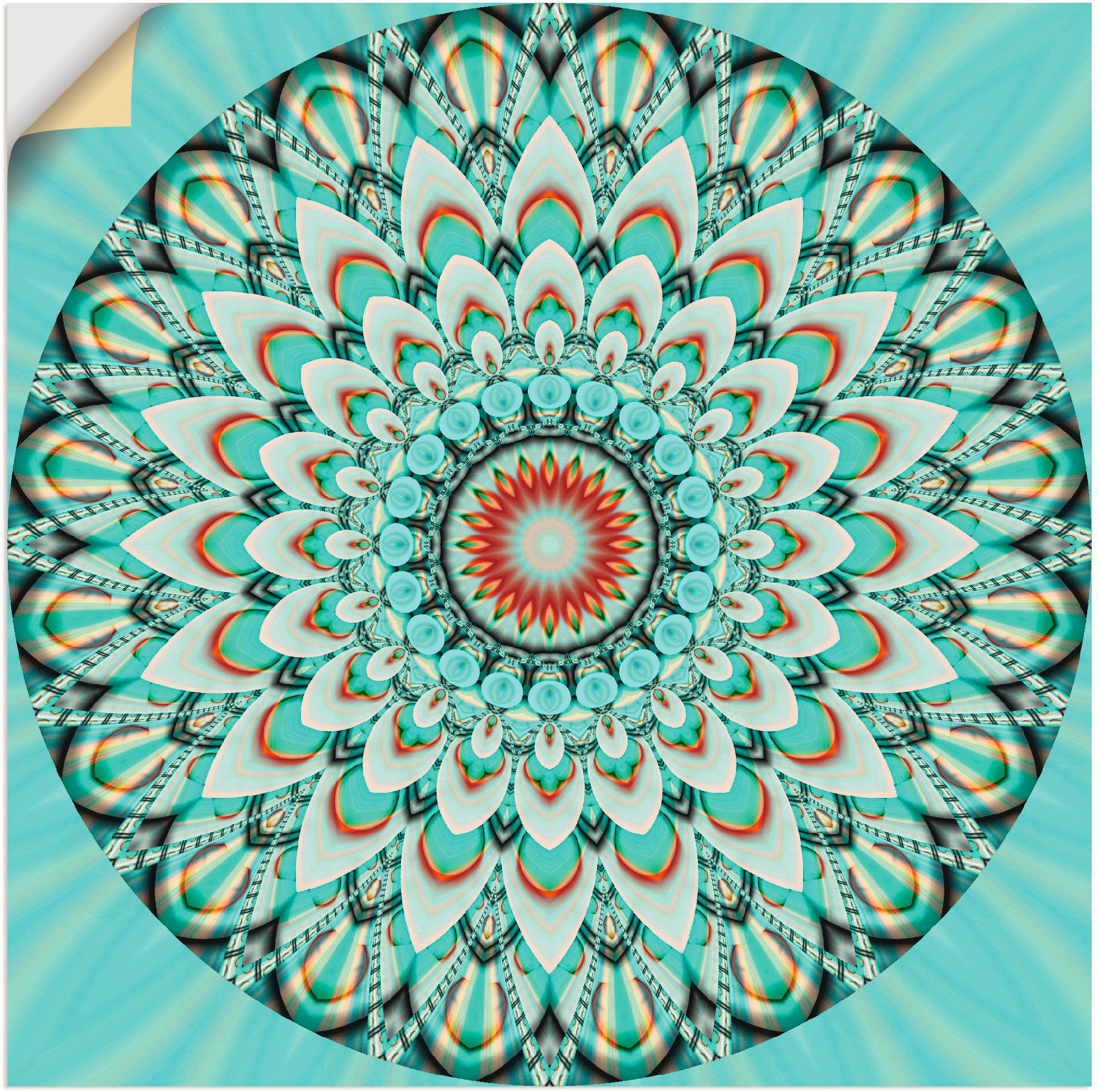Artland Wandbild Mandala Integrität, Muster (1 St), als Leinwandbild, Wandaufkleber in verschied. Größen
